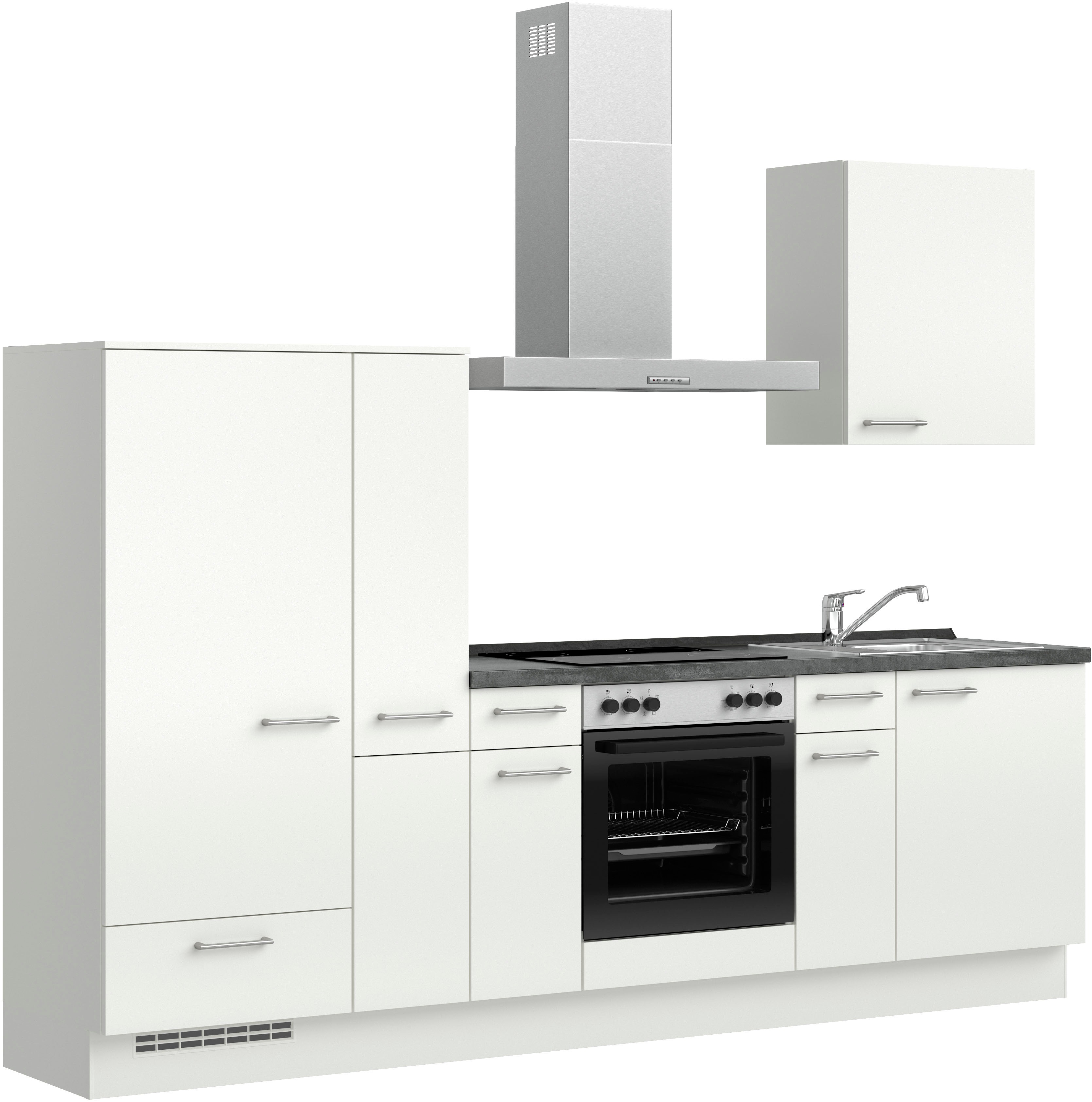 Thumbnail - nobilia Küchenzeile ""Laser I", Ausrichtung wählbar, Breite 270 cm" vormontiert, wahlw. mit unterschiedlichen E-Geräten-...