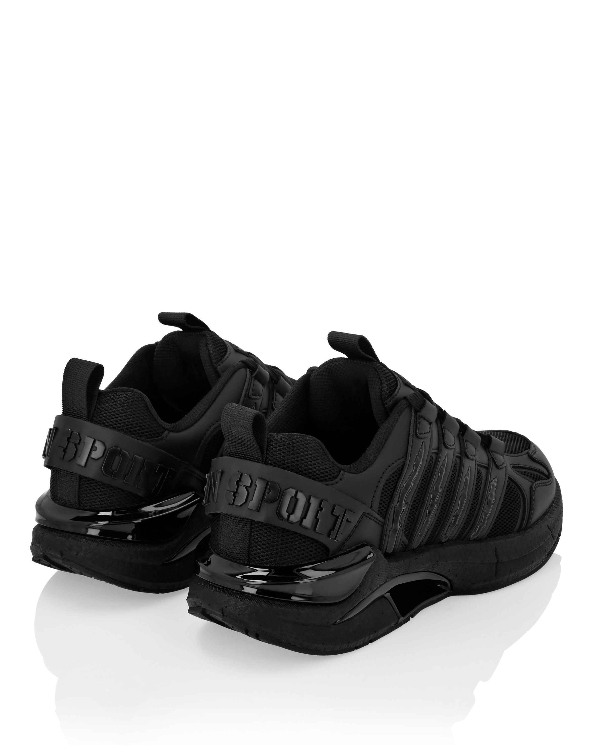 Sneaker PLEIN SPORT "Lo-Top Turnschuhe", Damen, Gr. 42, Normalschaft, schwarz (0202, schwarz, schwarz), Schuhe Sneaker 3
