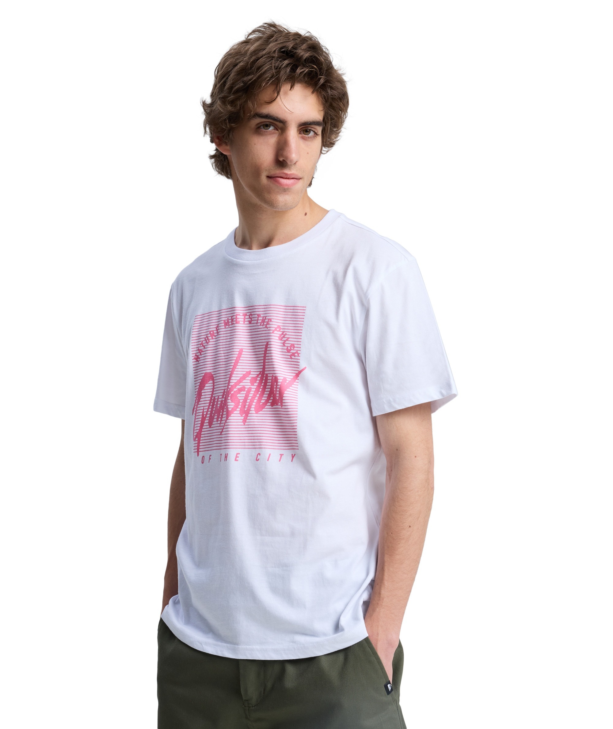 Quiksilver T-Shirt »RETRO MOOD SHORT SLEEVE« Kurzarm-Design, aus Baumwolle, in den Größen S bis XXL