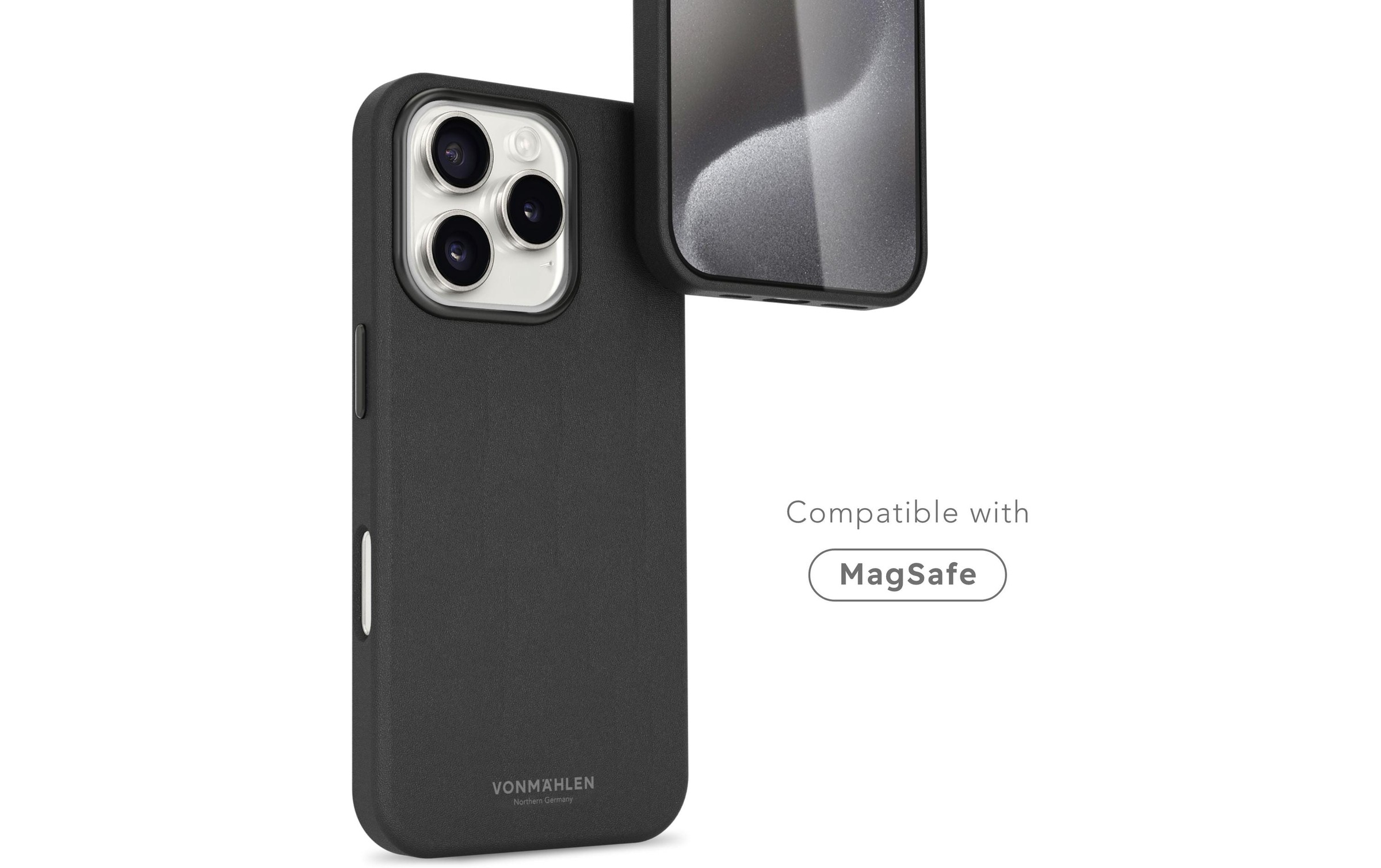 VONMÄHLEN Backcover »Like Leather iPhone 16 Pro Max« Apple iPhone 16 Pro Max