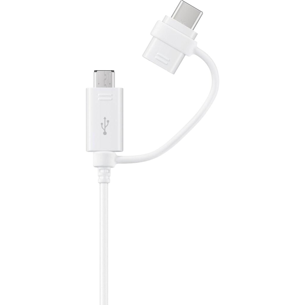 Samsung USB-Kabel »Datenkabel Micro-USB zu USB-A inkl USB-C Adapter«, USB Typ A-USB-C, Micro-USB, 150 cm