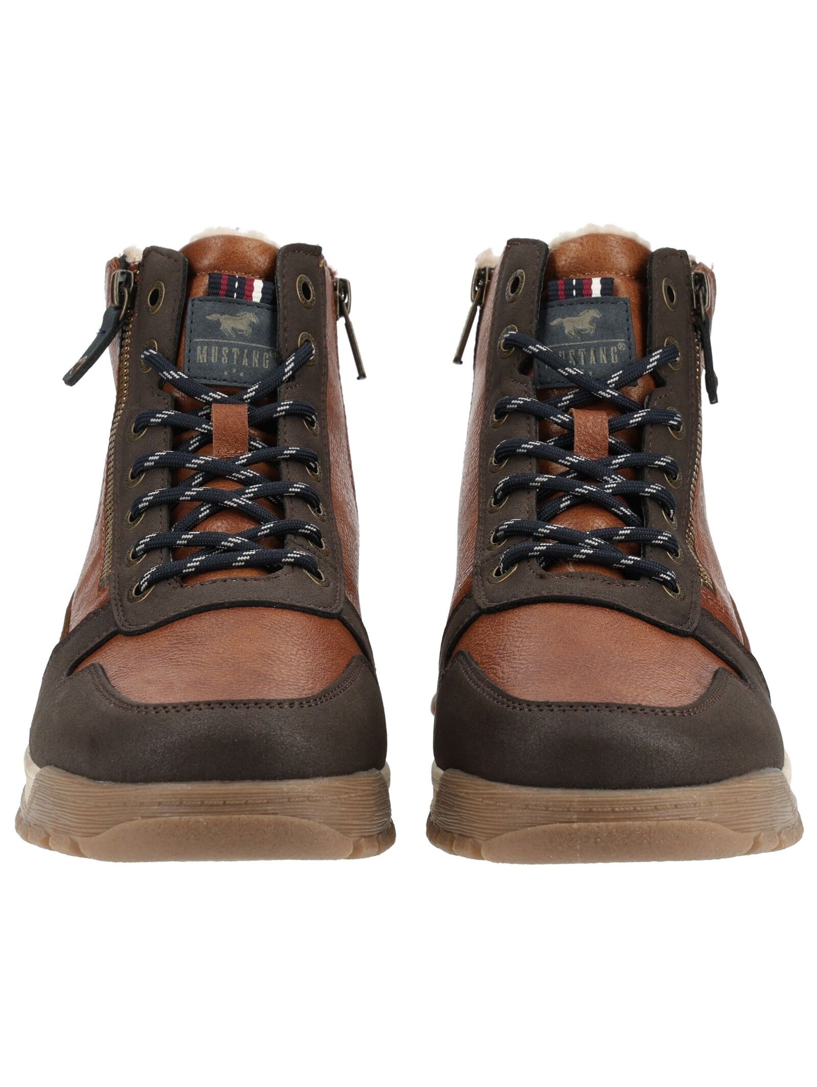 Mustang Shoes Schnürstiefelette »Mustang Shoes Stiefelette Lederimitat«