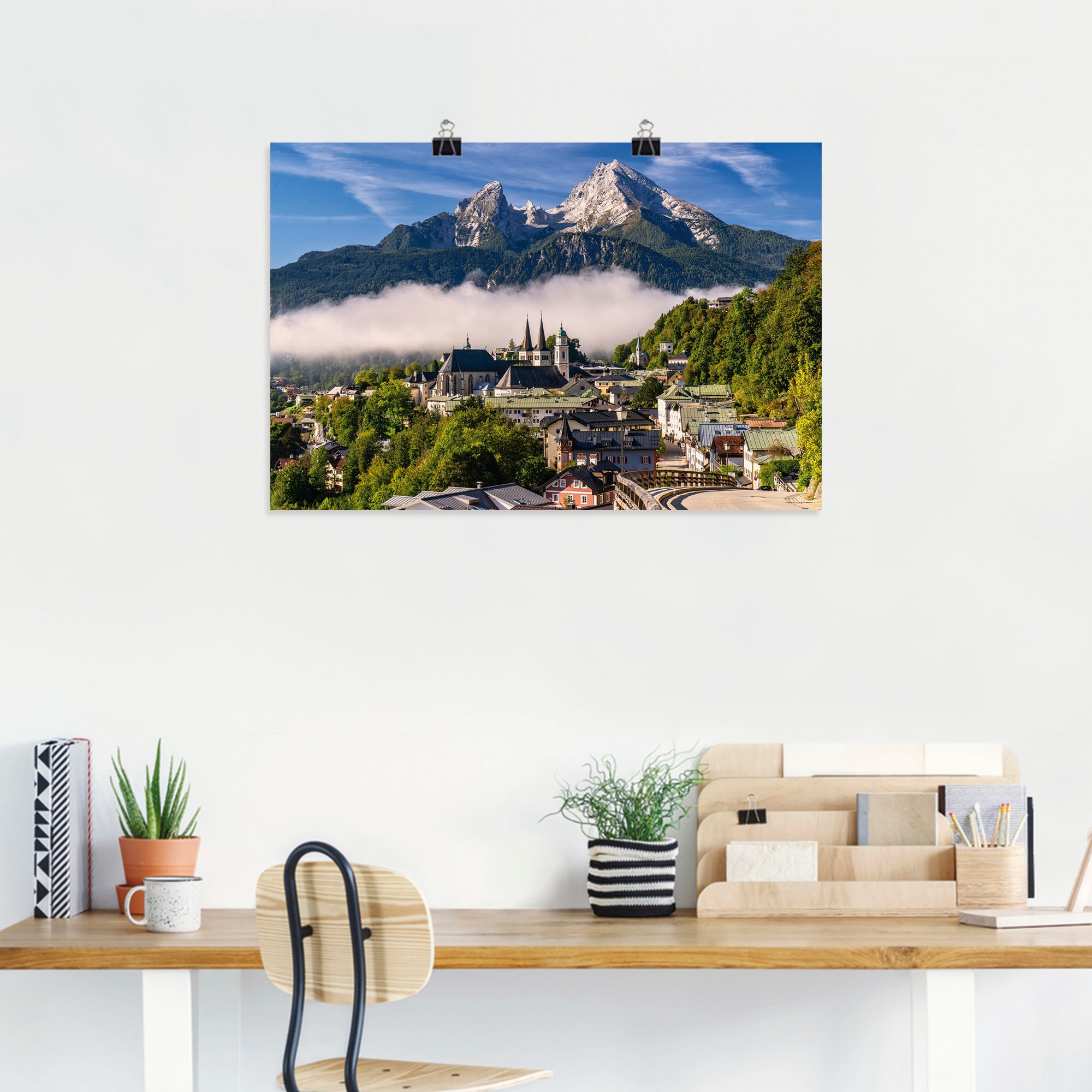 Artland Wandbild »Watzmannblick Berchtesgaden«, Deutschland, (1 St.), als Leinwandbild, Poster in verschied. Größen