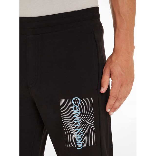 Calvin Klein Sweatpants »WAVE LINES HERO LOGO SWEATPANTS«, mit Markenlabel  | BAUR