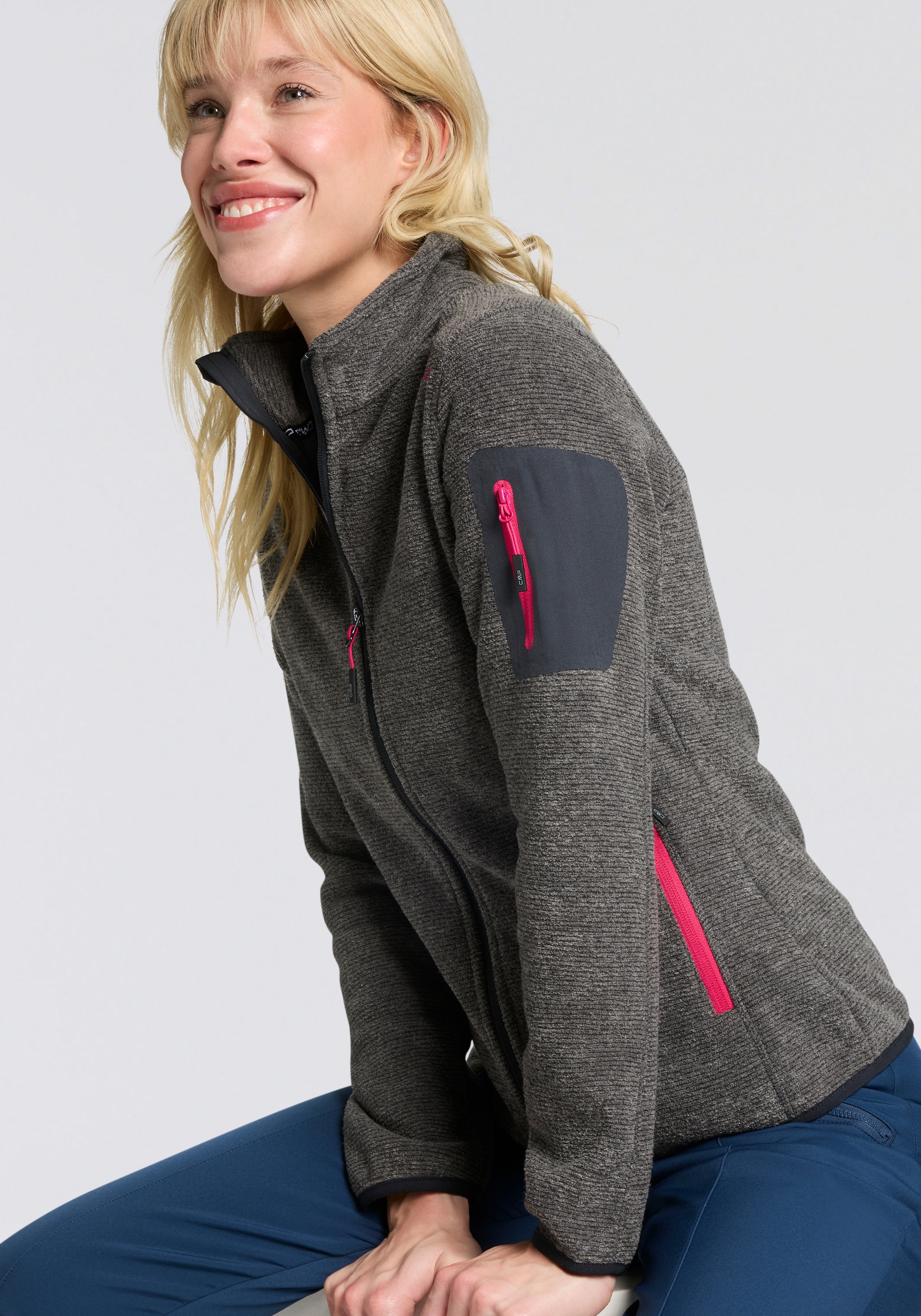 CMP Strickfleecejacke, (1 St.), Wärmeisolierend & Schnell trocknend & Atmun günstig online kaufen