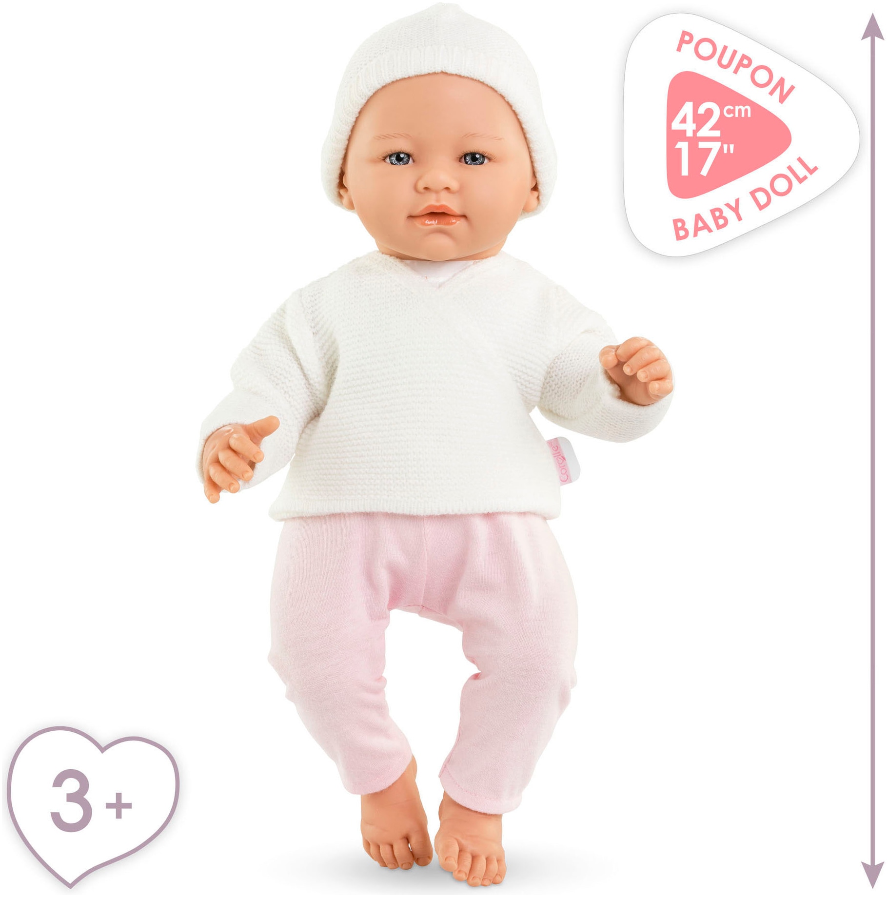 Corolle® Babypuppe »Mon Grand Poupon Rose Newborn«, mit Vanilleduft