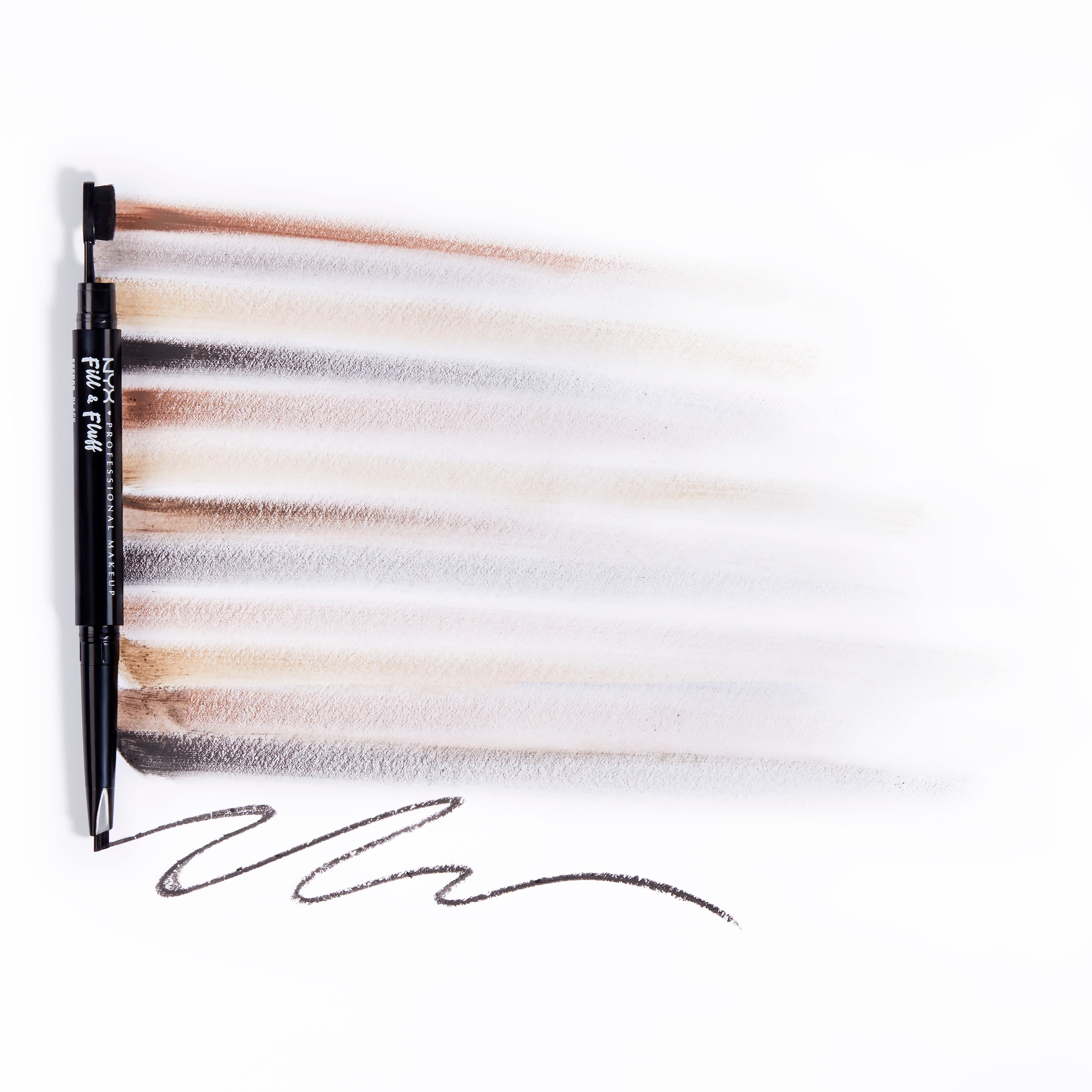 NYX Augenbrauen-Stift »Professional Makeup Fill & Fluff Eyebrow Pomade Pencil«, mit dichter Härchenbürste