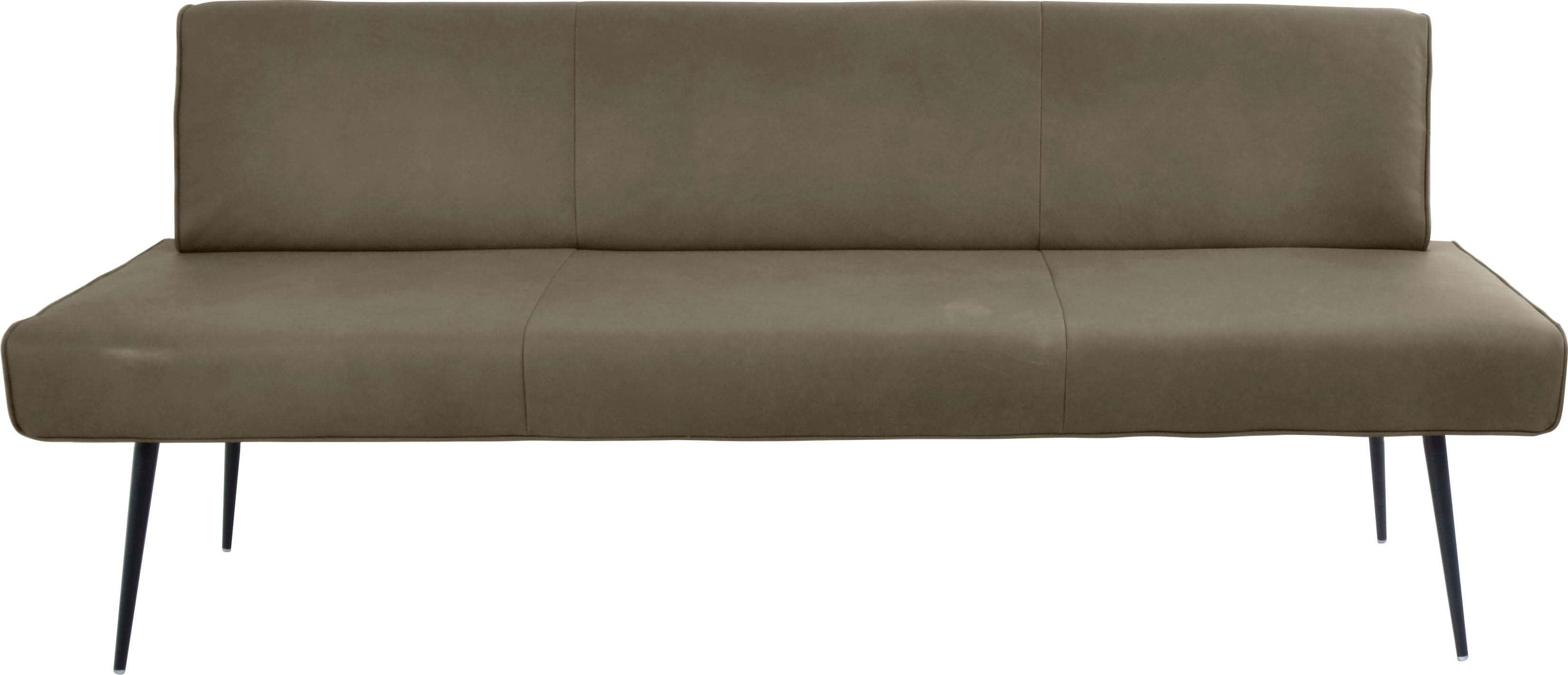 K+W Komfort & Wohnen "Giacomo I Polsterbank" Metallfüsse in schwarz, wahlweise in der Breite 200cm oder 177cm