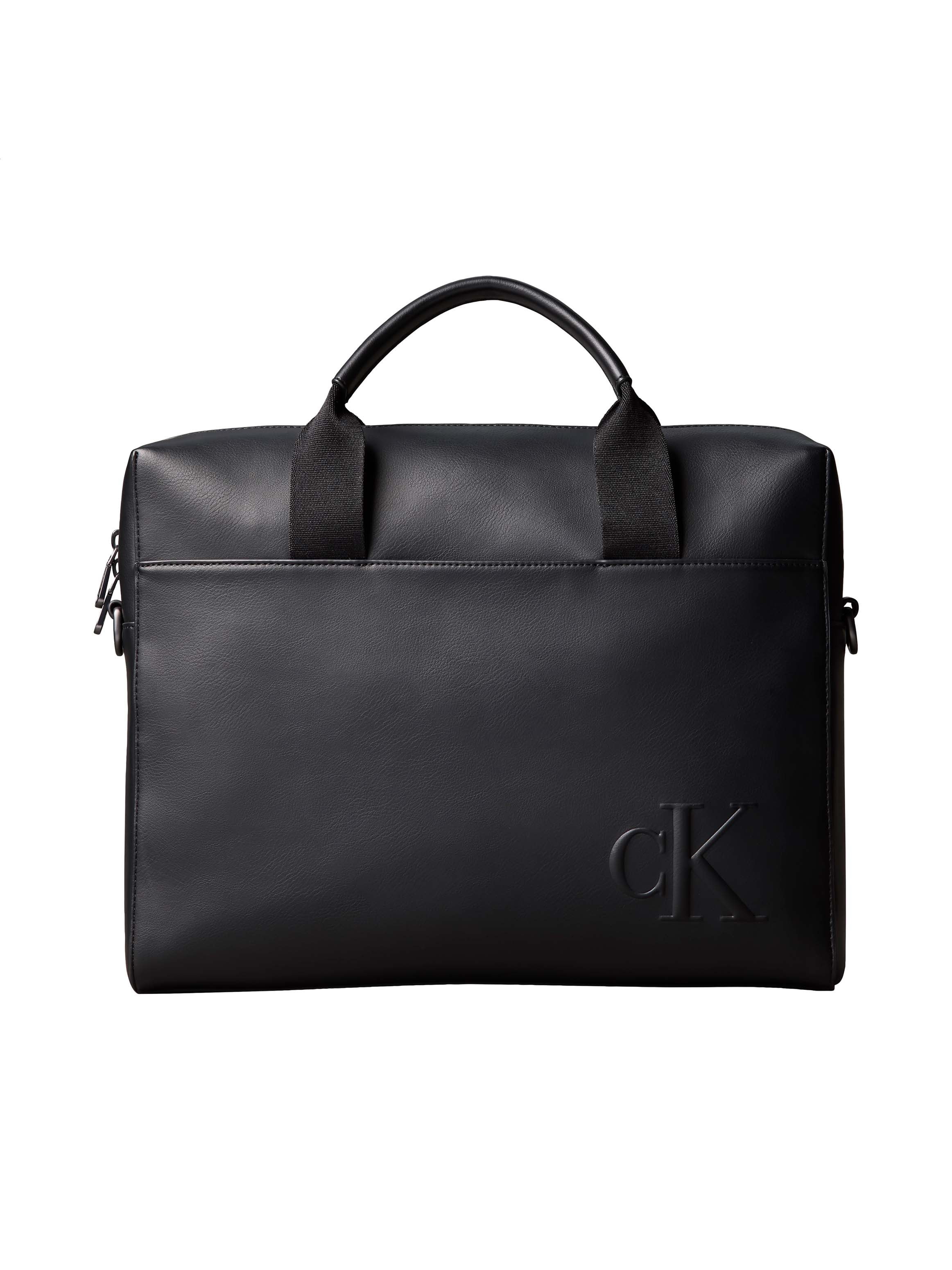 CALVIN KLEIN Aktentasche "BOLD CK COMMUTER"schwarz, Lederimitat, Taschen, Umhängetasche, Businesstasche, Arbeitstasche