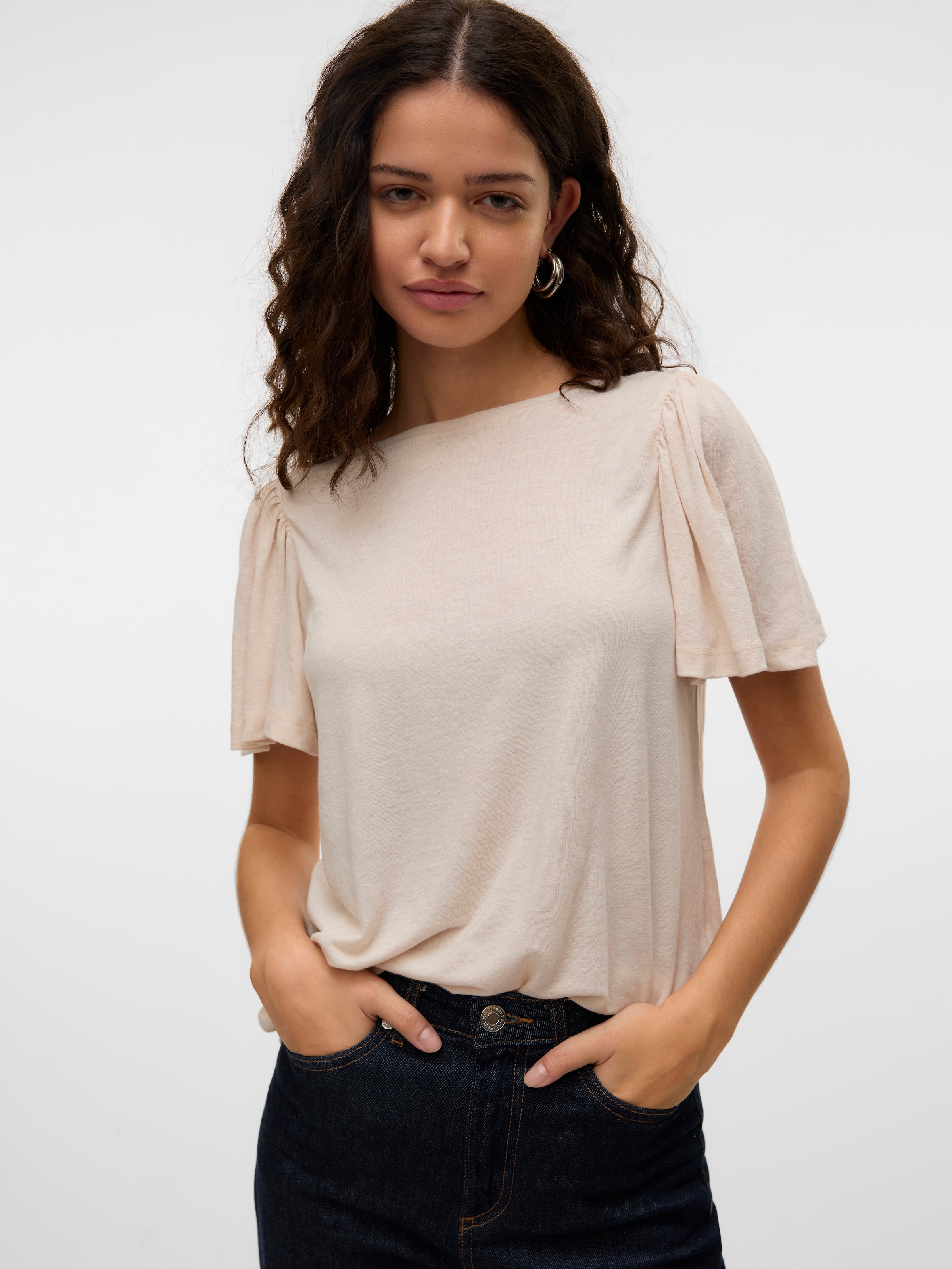 Vero Moda Kurzarmshirt »VMPALOMA ONELLA SS BOATNECK TOP VMA NOOS«