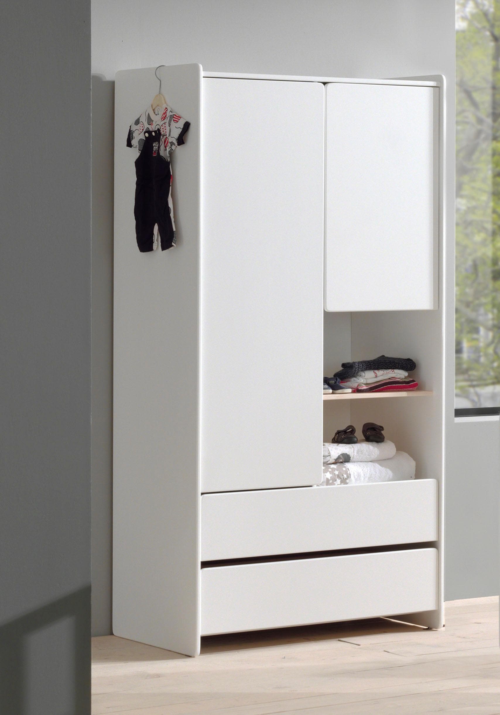 Kleiderschrank »Kiddy«, (Made in Europe), MDF-Oberfläche