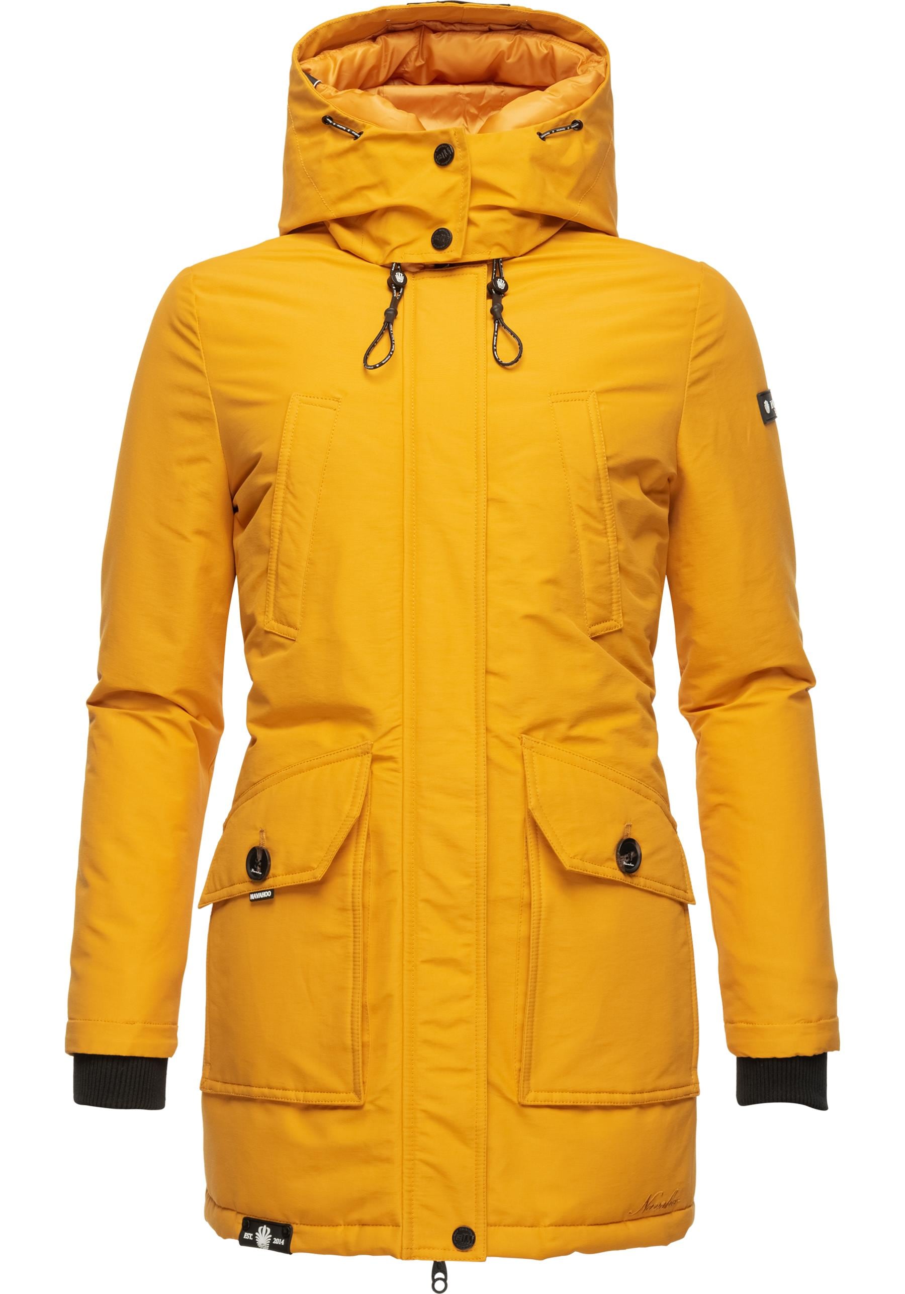 Navahoo Winterjacke "Blizzardstorm" mitKapuze Warm gefütterter Wintermantel günstig online kaufen