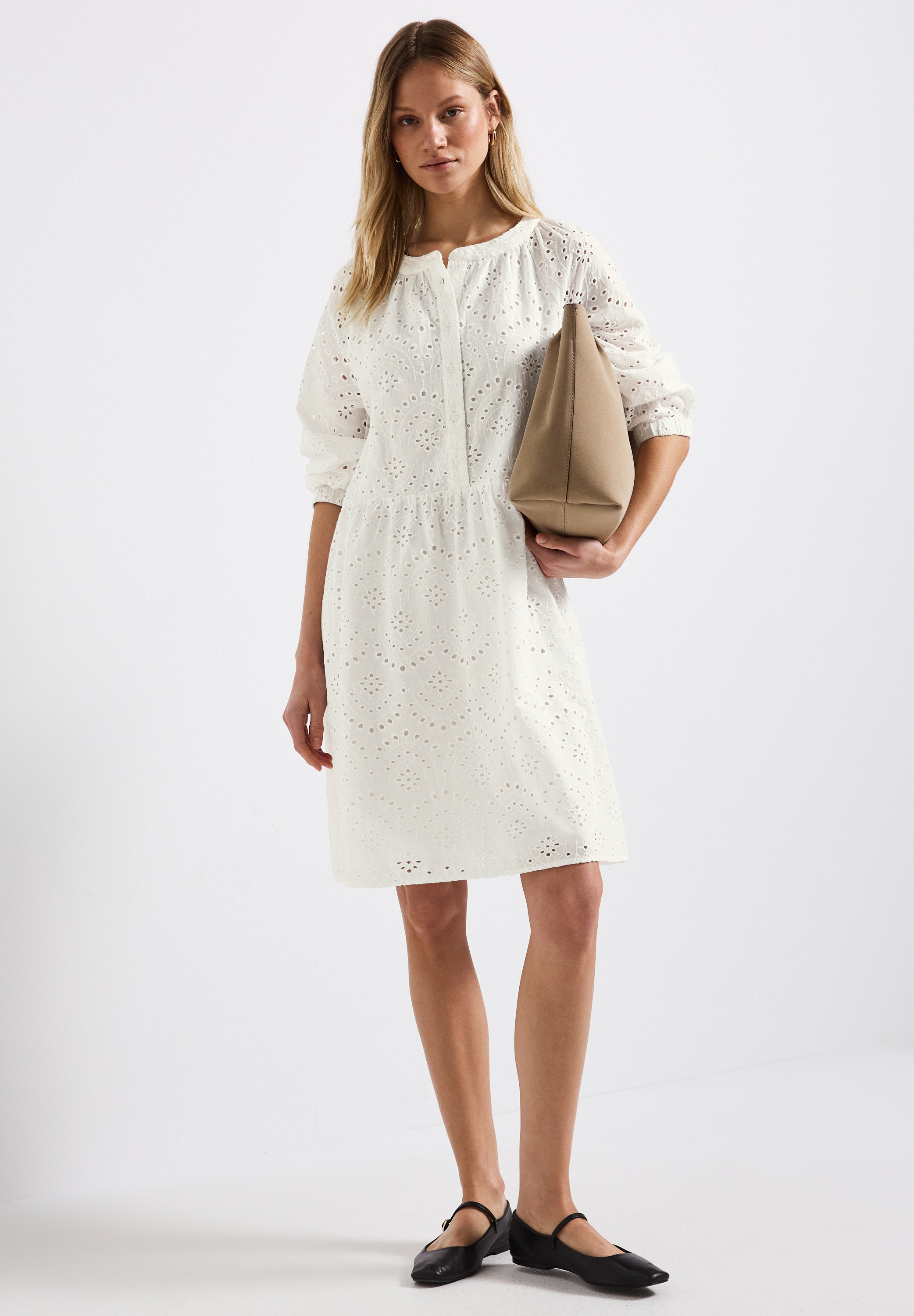 Thumbnail - STREET ONE Midikleid Ohne Taschen mit Lockstickerei