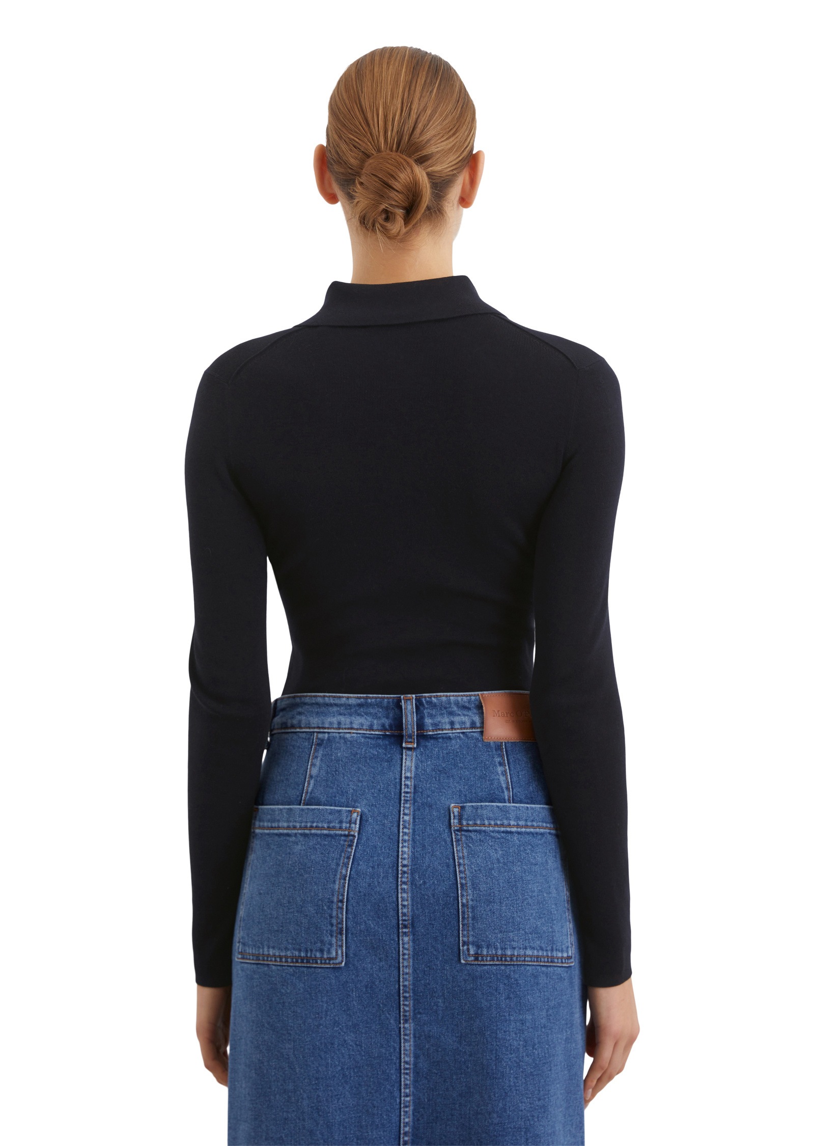 Marc O'Polo Strickpullover »in feinem Rippenstrick«