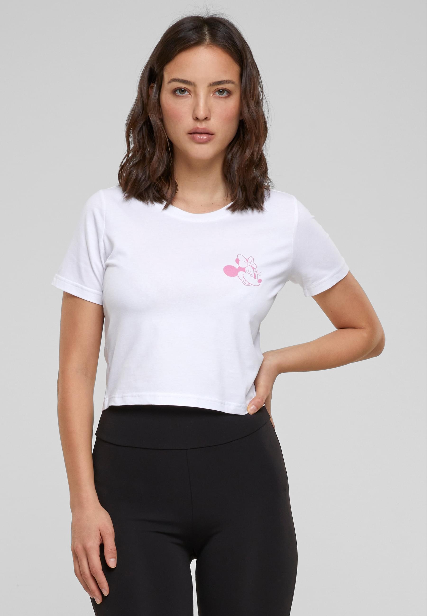 Merchcode T-Shirt »Merchcode Damen Ladies Minnie Mouse Wink Tee«, (1 tlg.)