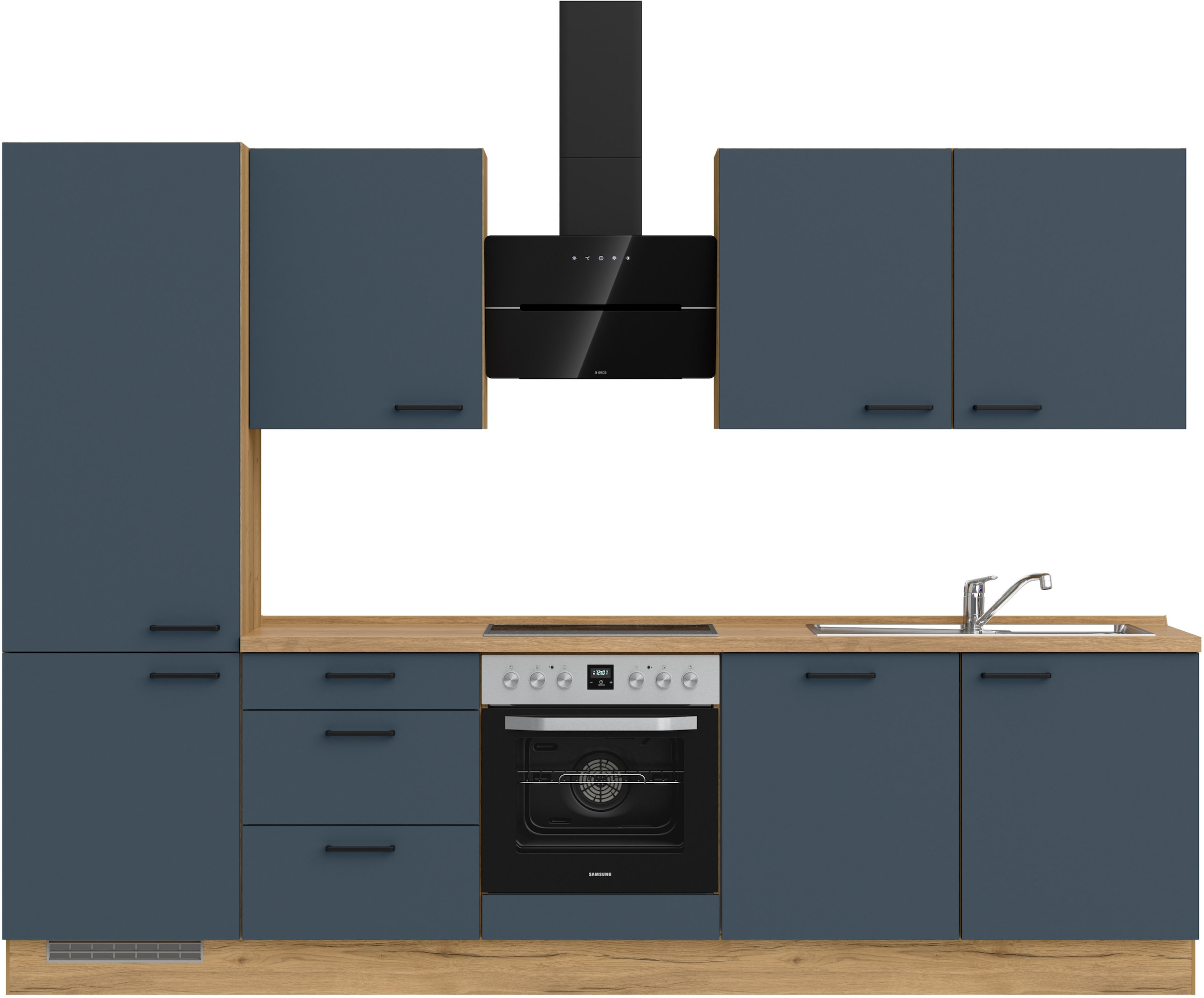 nobilia Kleiderschrank ""Easytouch II", NEU: individuell anpassbar mit gratis Profi-Beratung" vormontiert, Breite 300 cm, Ausrichtung wählbar, wahlw. mit E-Geräten