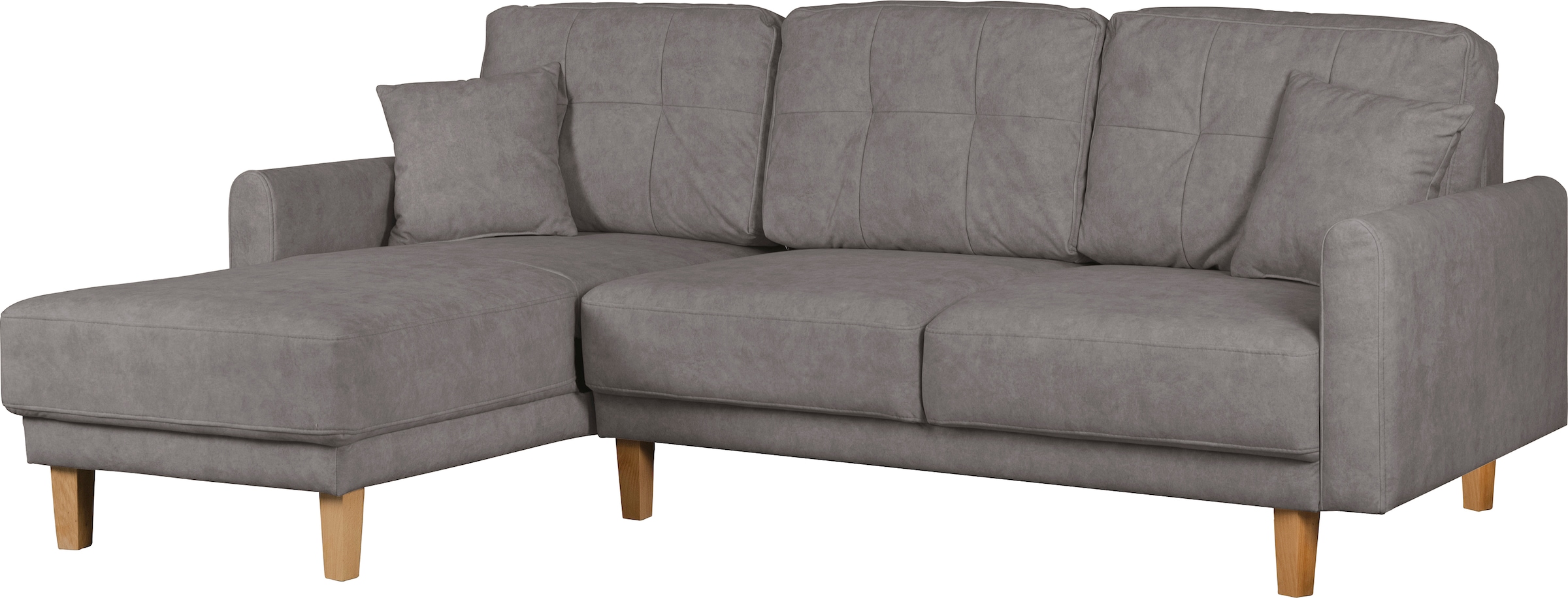 Home affaire Ecksofa »TRIPLO optionale Schlafsofa mit Bettkasten, Maße B/T/H: 234/164/89 cm«, L-Form wahlweise mit Bettfunktion - Liegefläche 132x210 cm