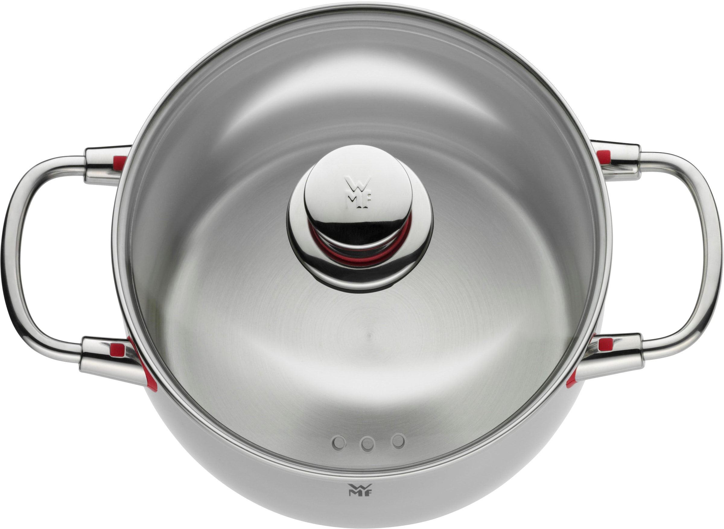 WMF Topf-Set »Quality One«, Cromargan® Edelstahl Rostfrei 18/10, (Set, 11 tlg.), Cool+ Technologie für wärmereduzierte Griffe, breiter Schüttrand