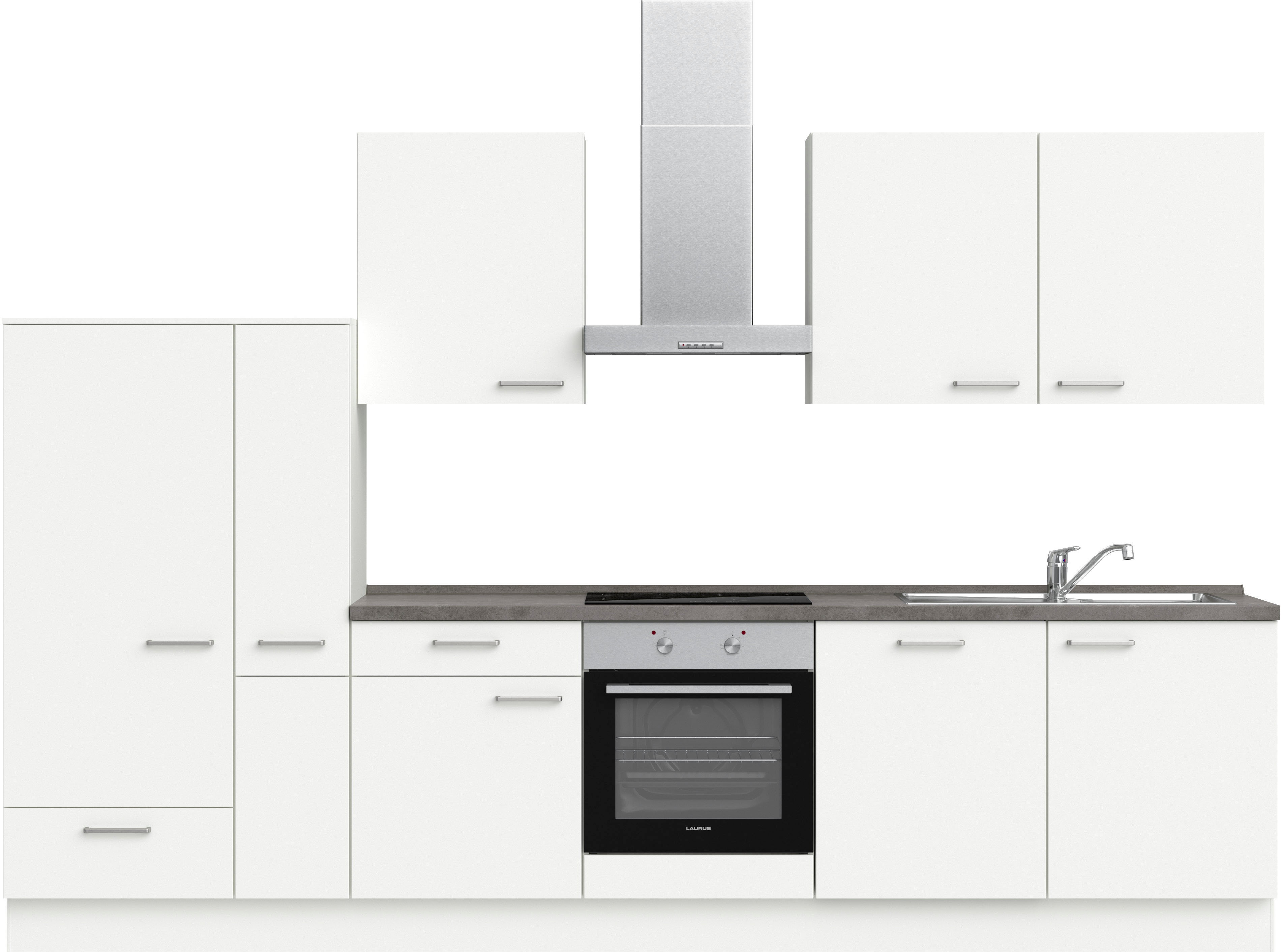 nobilia 1100000002199 ""Touch I", NEU: individuell anpassbar mit gratis Profi-Beratung" vormontiert, Breite 330 cm, Ausrichtung wählbar, wahlw. mit E-Geräten