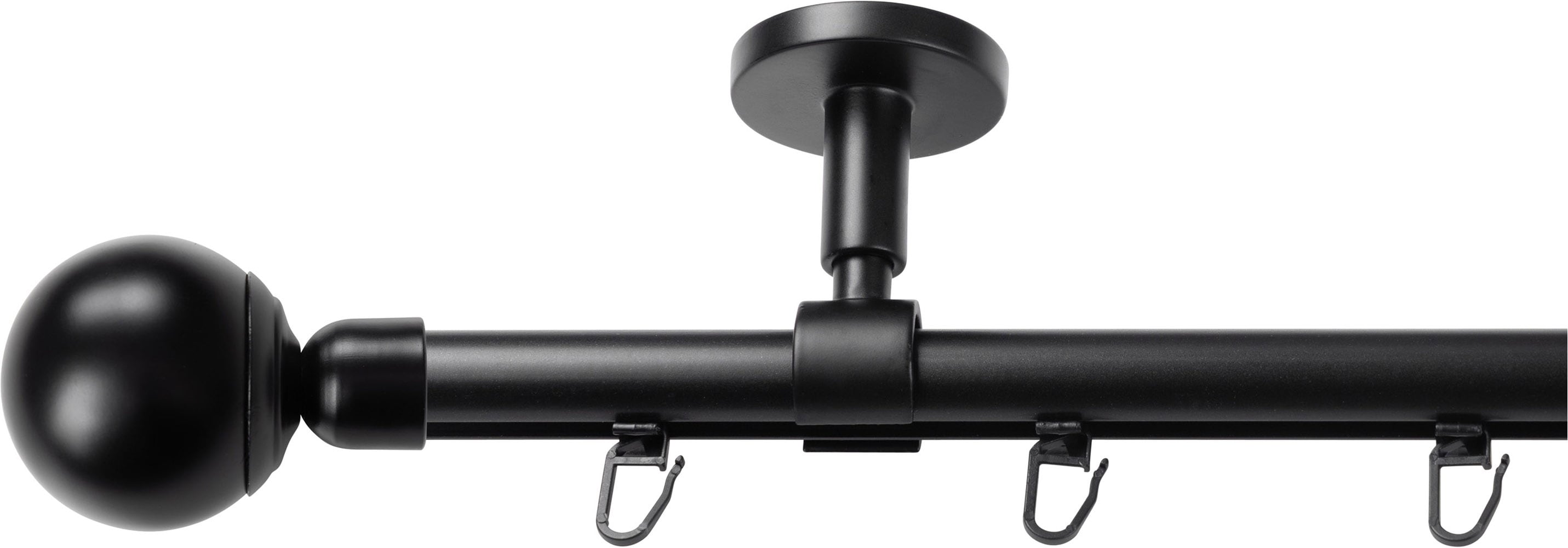 SN DECO GROUP Gardinenstange "Gardinenstange Innenlauf Reims Ø 19 mm, 1-läufig, Fixmaß, verschraubt" Ø 19 mm Fixmaß;kürzbar