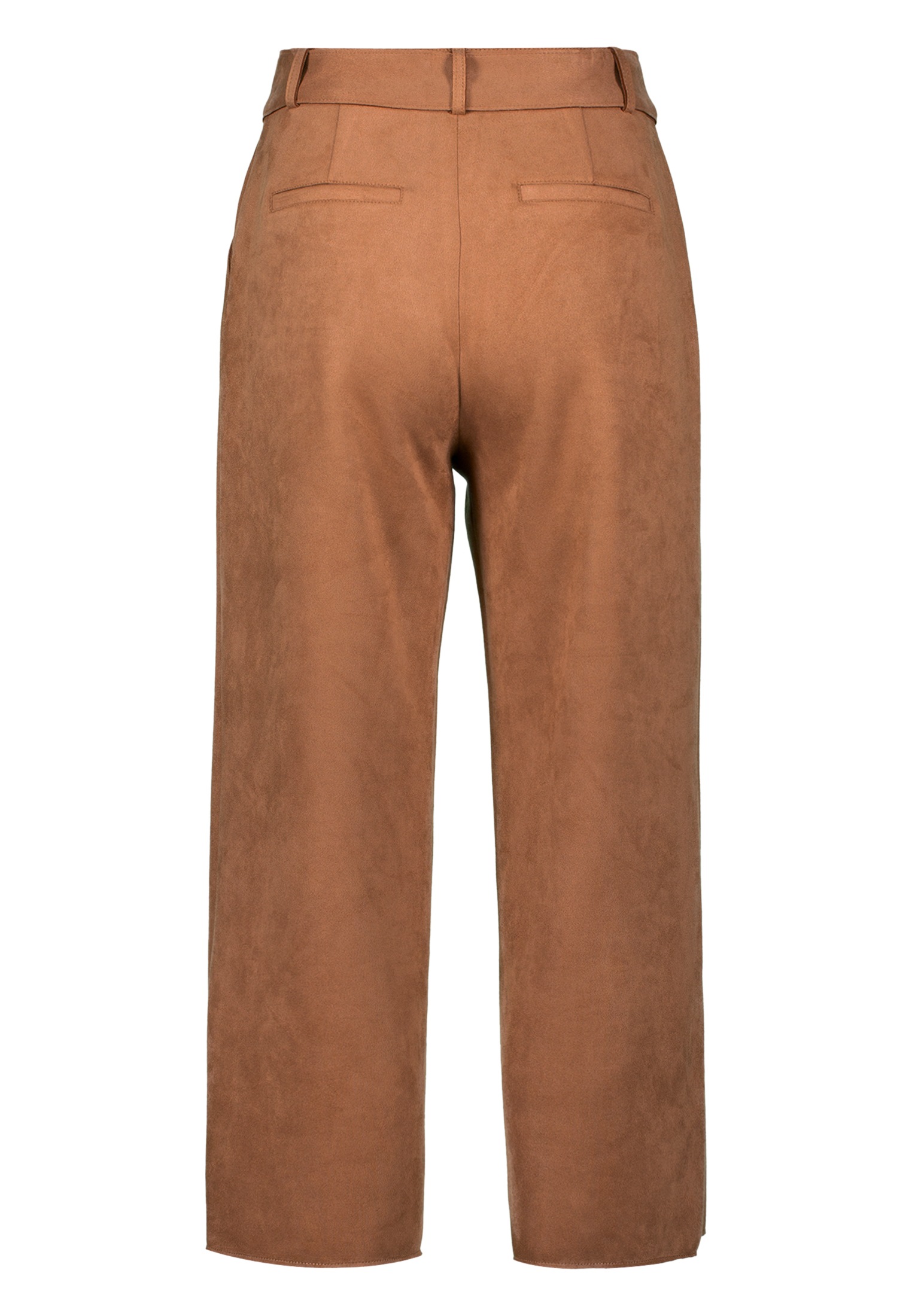 Zero Stoffhose »zero Damen Hose in Wildlederoptik 26 Inch«, Gürtel