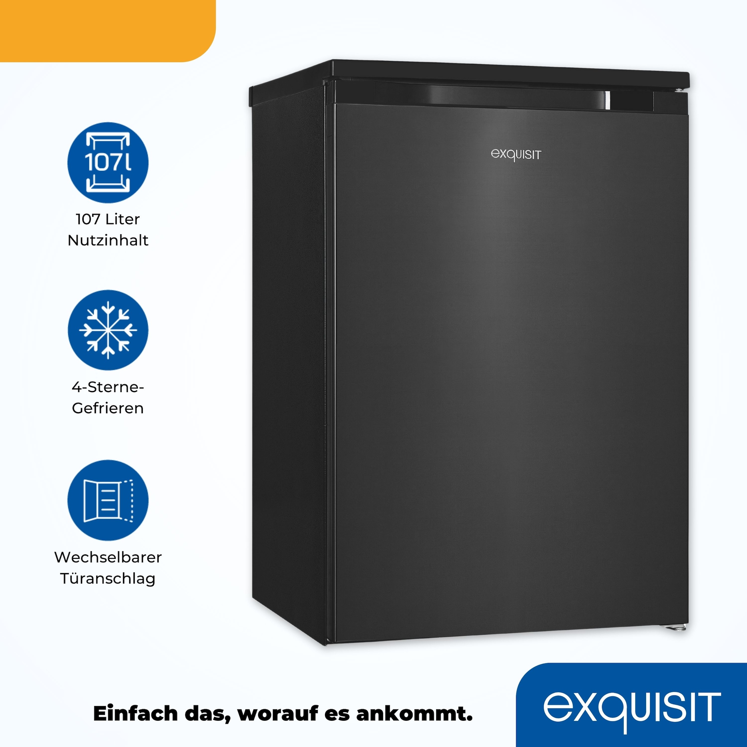 exquisit Kühlschrank »KS16-4-051C«, in bester Energieefizienz C, 107 Liter Volumen