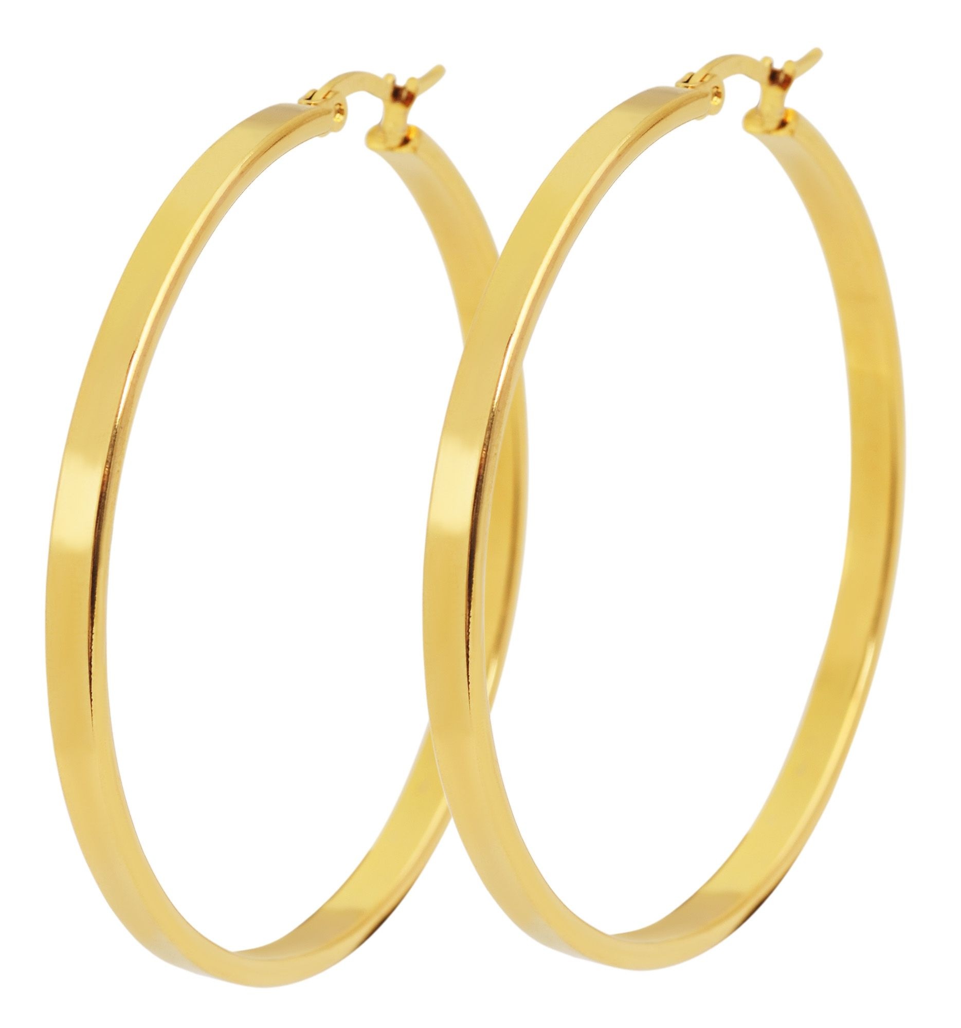 Adelia´s Paar Creolen »Damen Ohrringe – Creole aus Edelstahl« Ein kleines Geschenk mit großer Wirkung