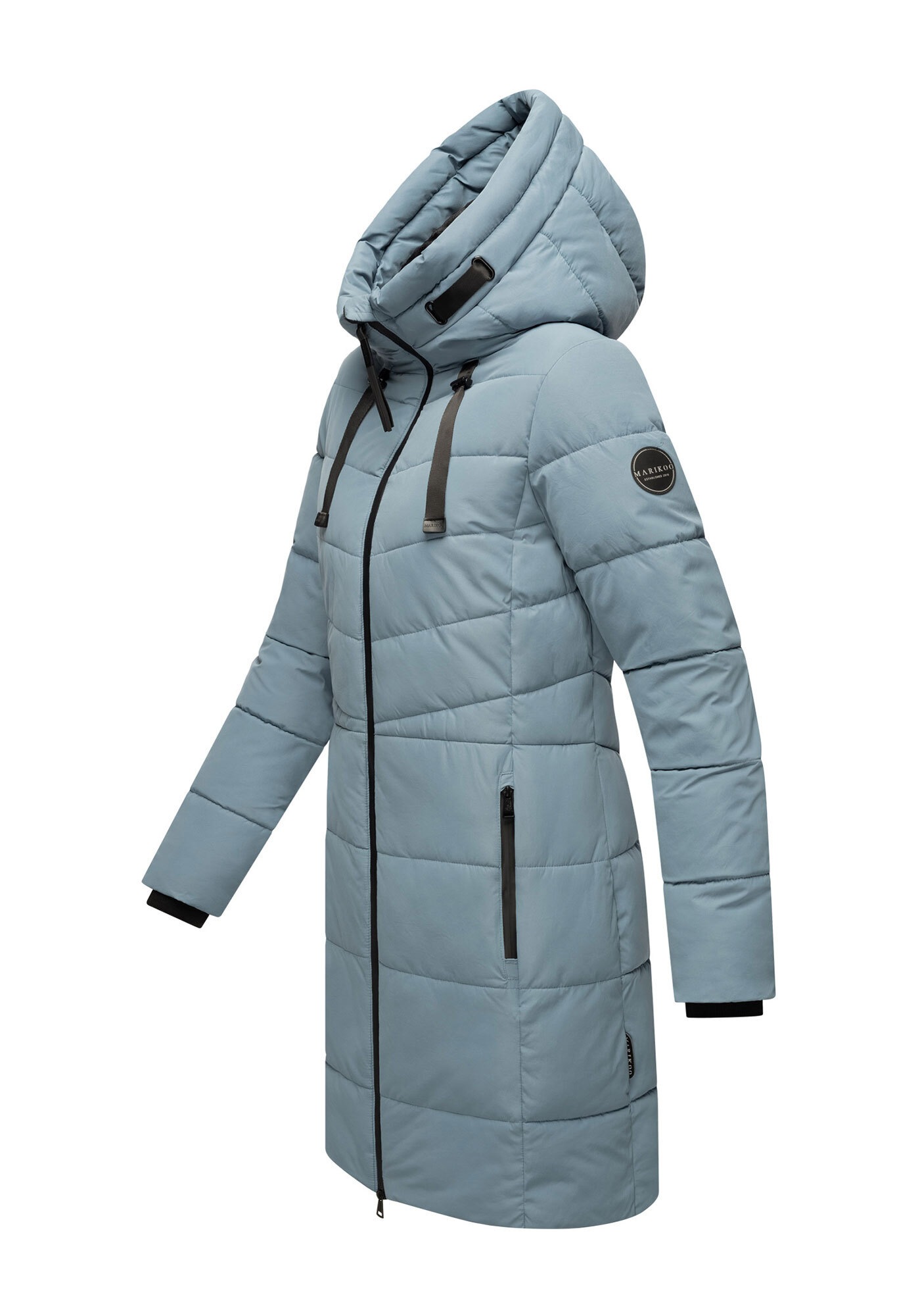 Marikoo Winterjacke »Natsukoo XVI« Stepp Mantel mit großer Kapuze