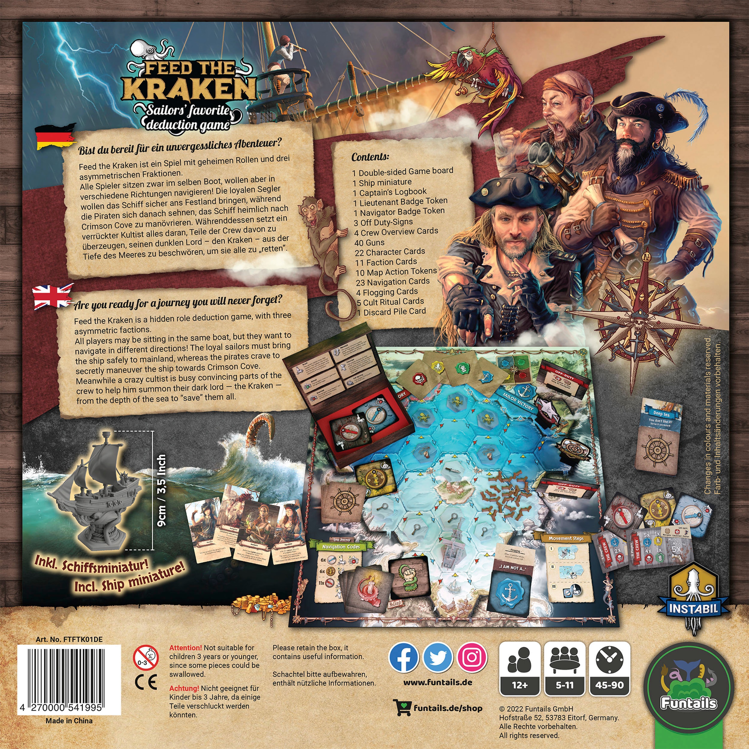 Funtails Spiel »Feed the Kraken - Basisspiel«