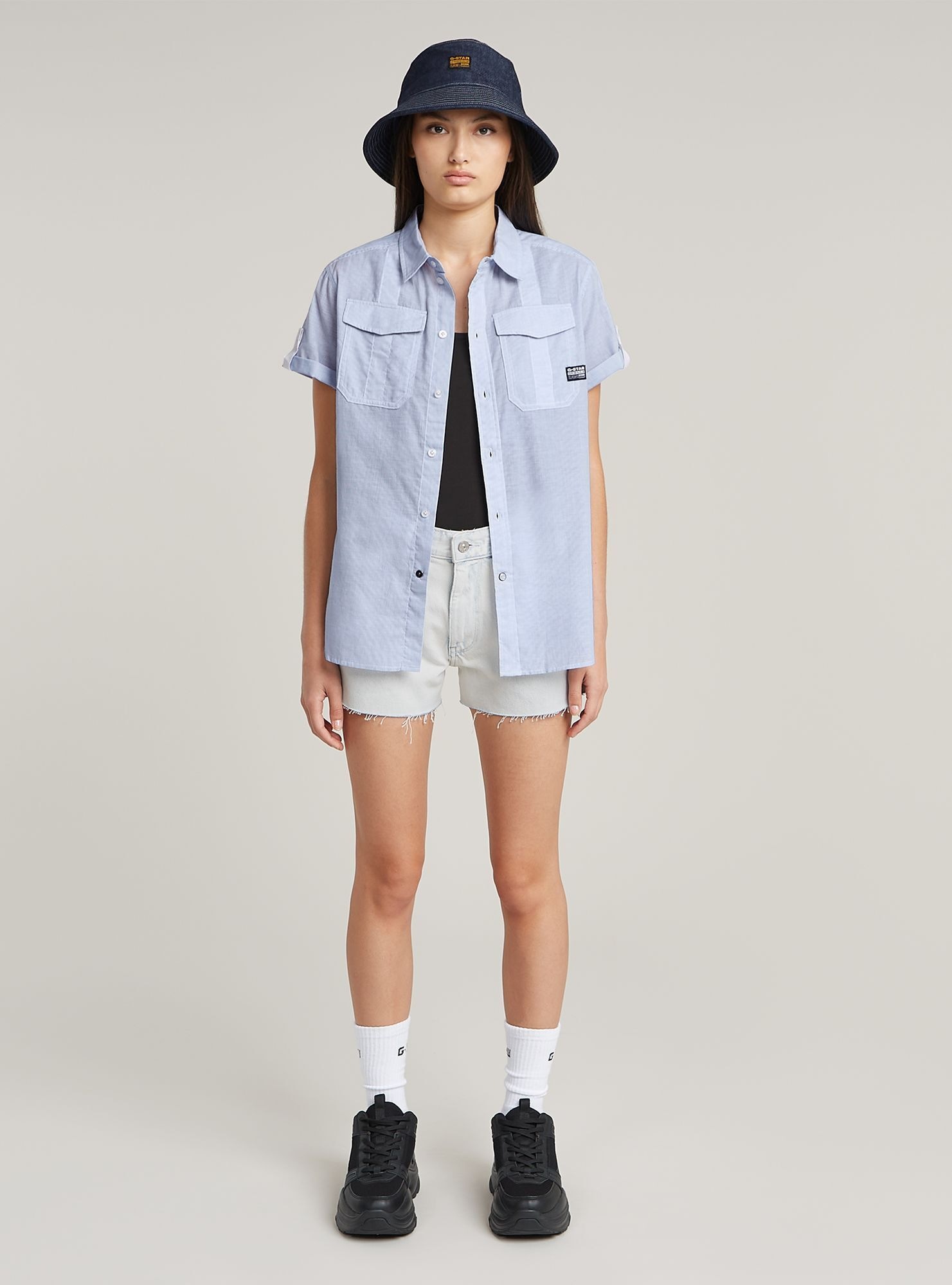 G-STAR Langarmshirt »Button Through Hemd«