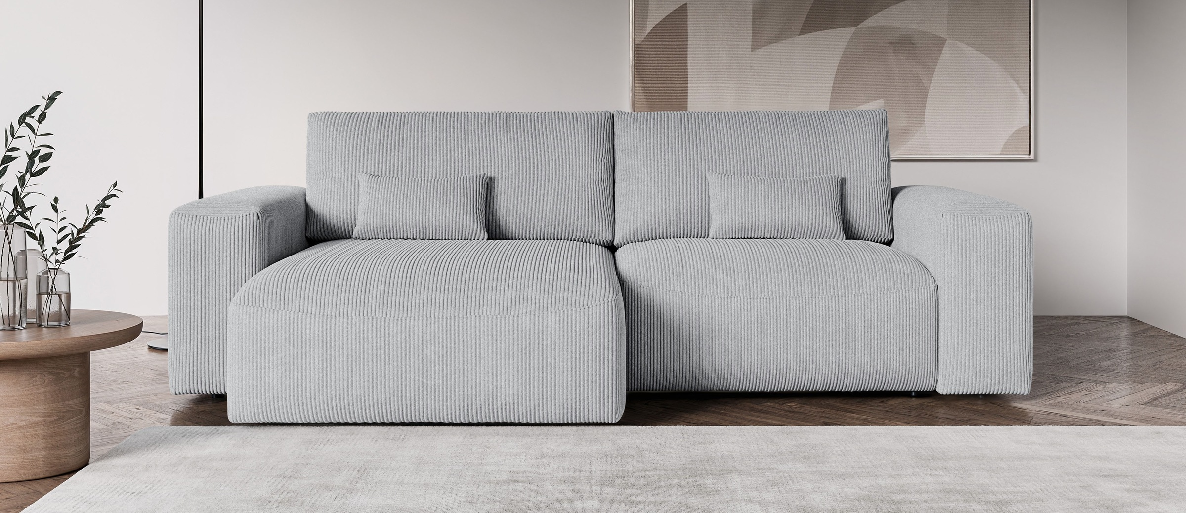 OTTO home Ecksofa "MATTS Schlafsofa mit Bettkasten, Maße B/T/H: 265/159/89 günstig online kaufen