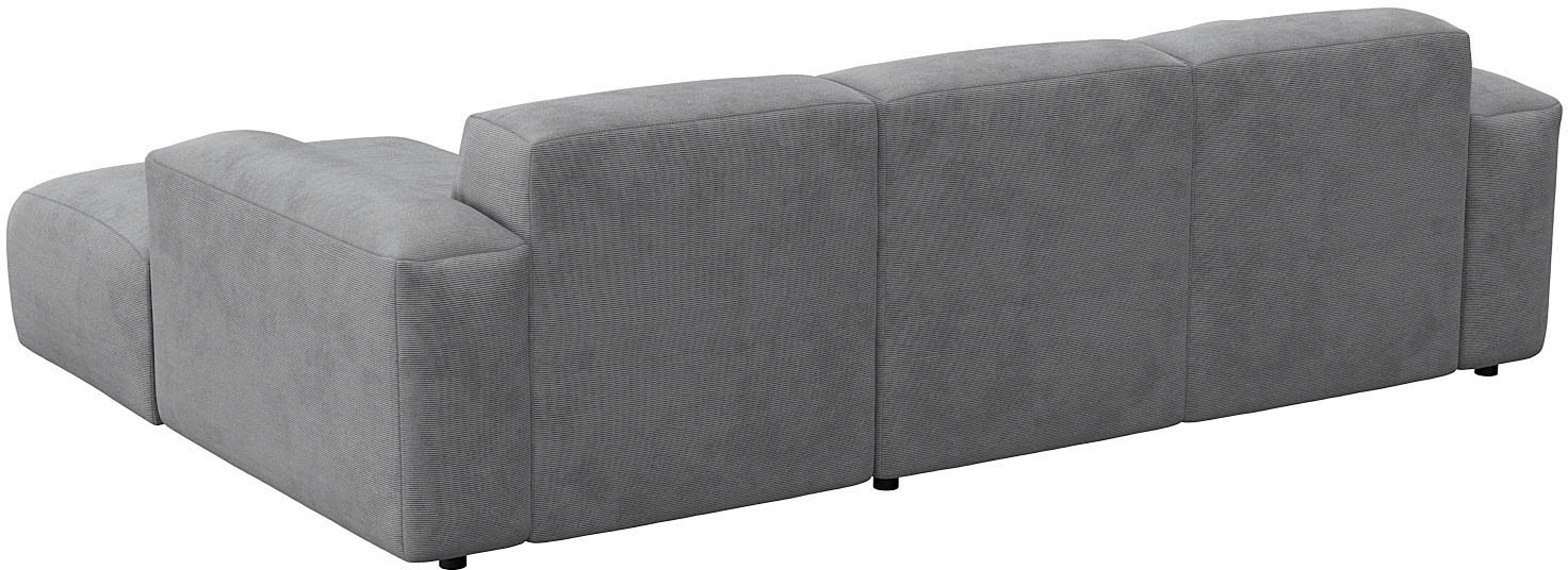 FLEXLUX Ecksofa »Lucera Chaislongue rechts oder links, L-Form, bequem«, modern & anschmiegsam, Kaltschaum, Stahl-Wellenunterfederung