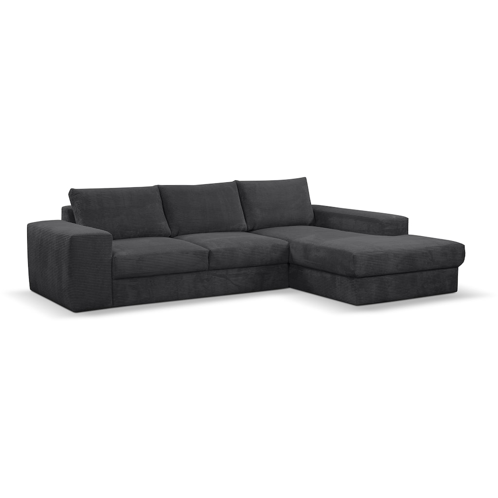 WERK2 Ecksofa Rozzana, in modischem Cord-Bezug