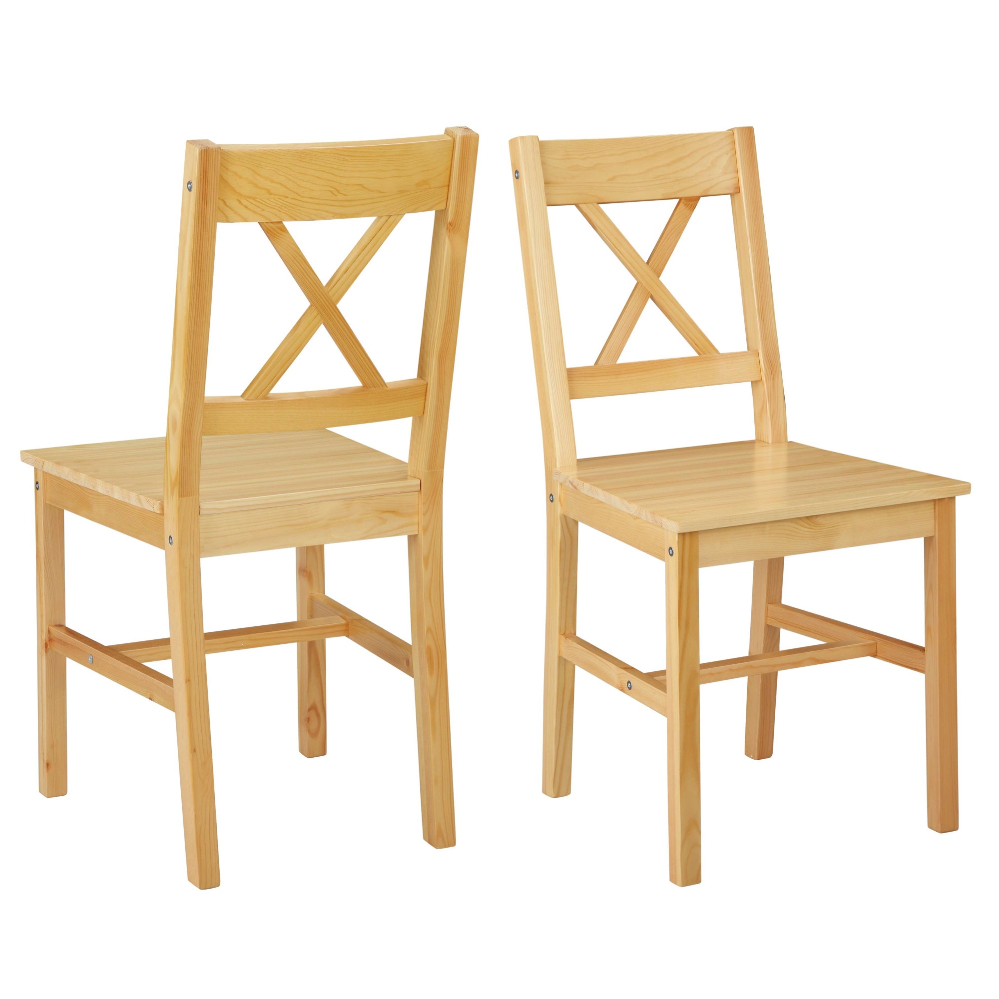 OTTO home Esszimmerstuhl "Willow" (Set) 2 Stk.aus massivem Kiefernholz, lackiert, pflegeleicht, bis 130 kg belastbar