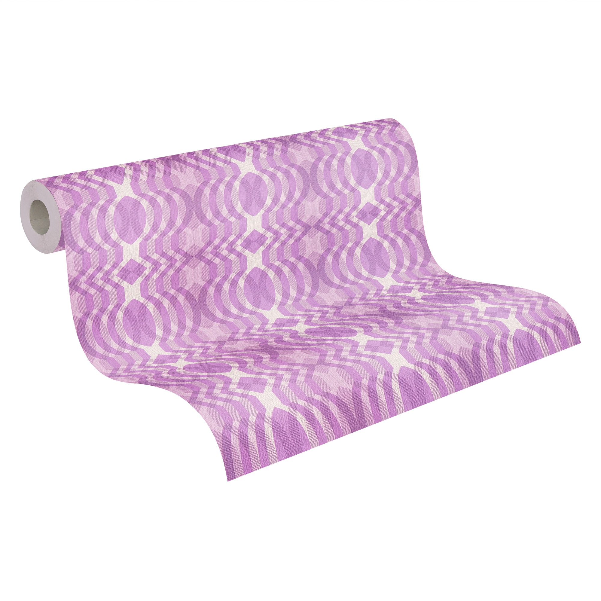 A.S. Création Vliestapete »Retro Chic 3D-Tapete Mustertapete Wellenoptik 3D« matt strukturiert Vliestapete Comic für Schlafzimmer Küche Wohnzimmer 3D Design modern