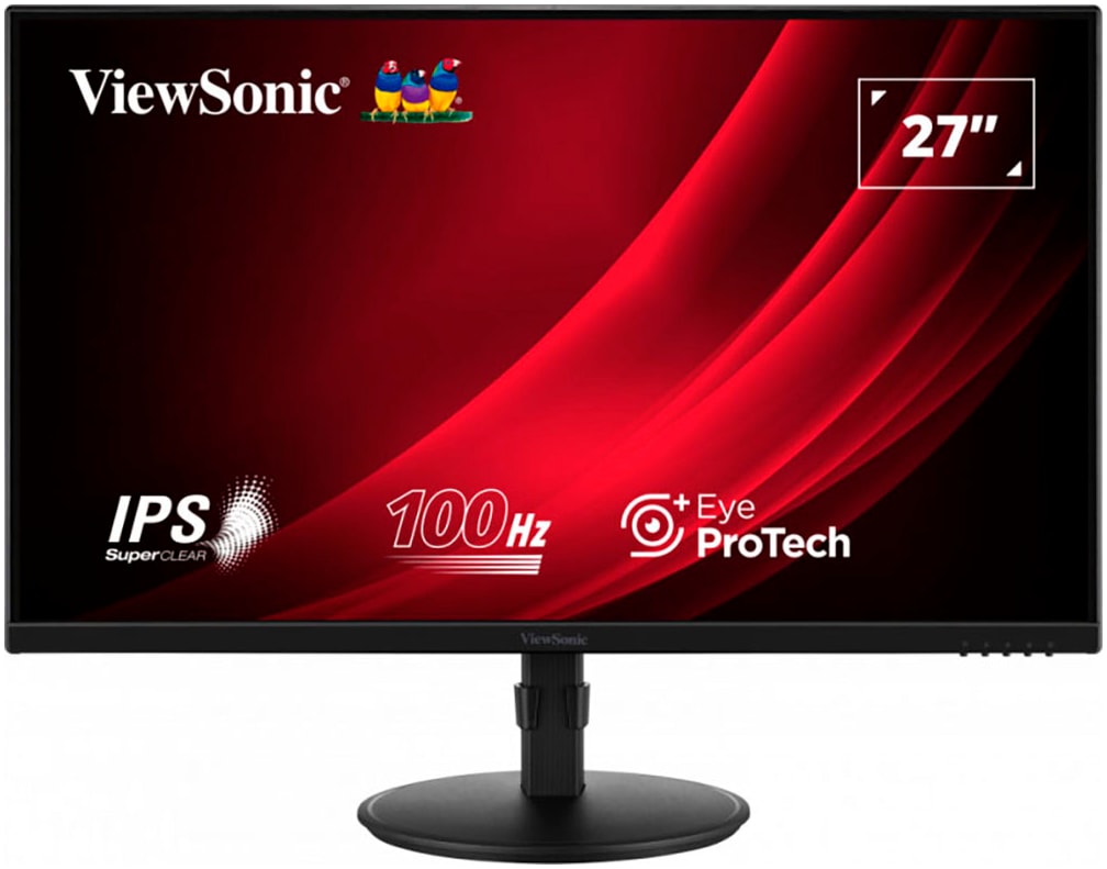 VIEWSONIC LED-Monitor "VS19716(VG2708A-MHD)", B:61,5cm H:36,4cm T:4,6cm, schwarz, Monitore