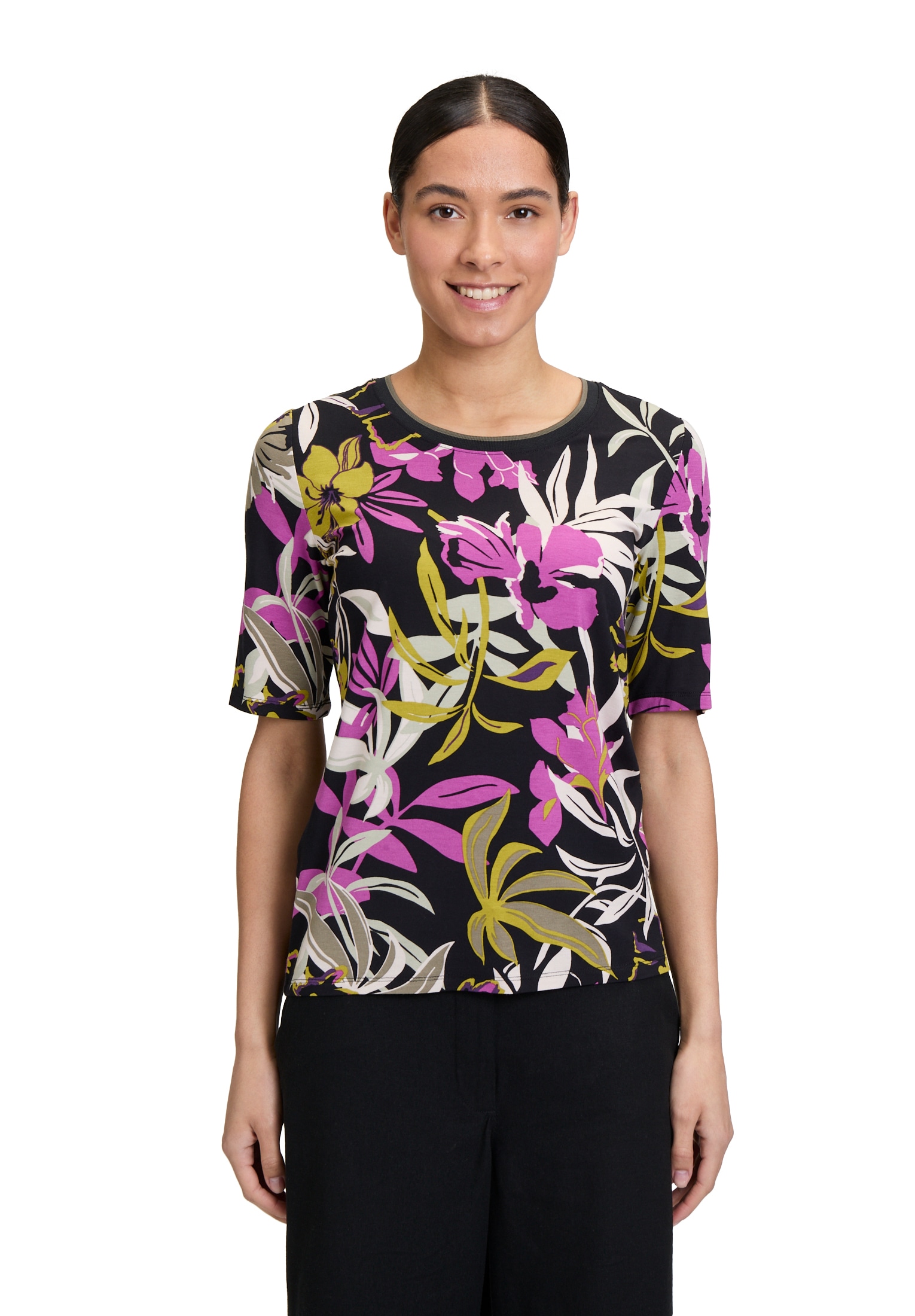 Betty Barclay Kurzarmshirt "Damen mit Print", 1 Stk. Rippbündchen günstig online kaufen