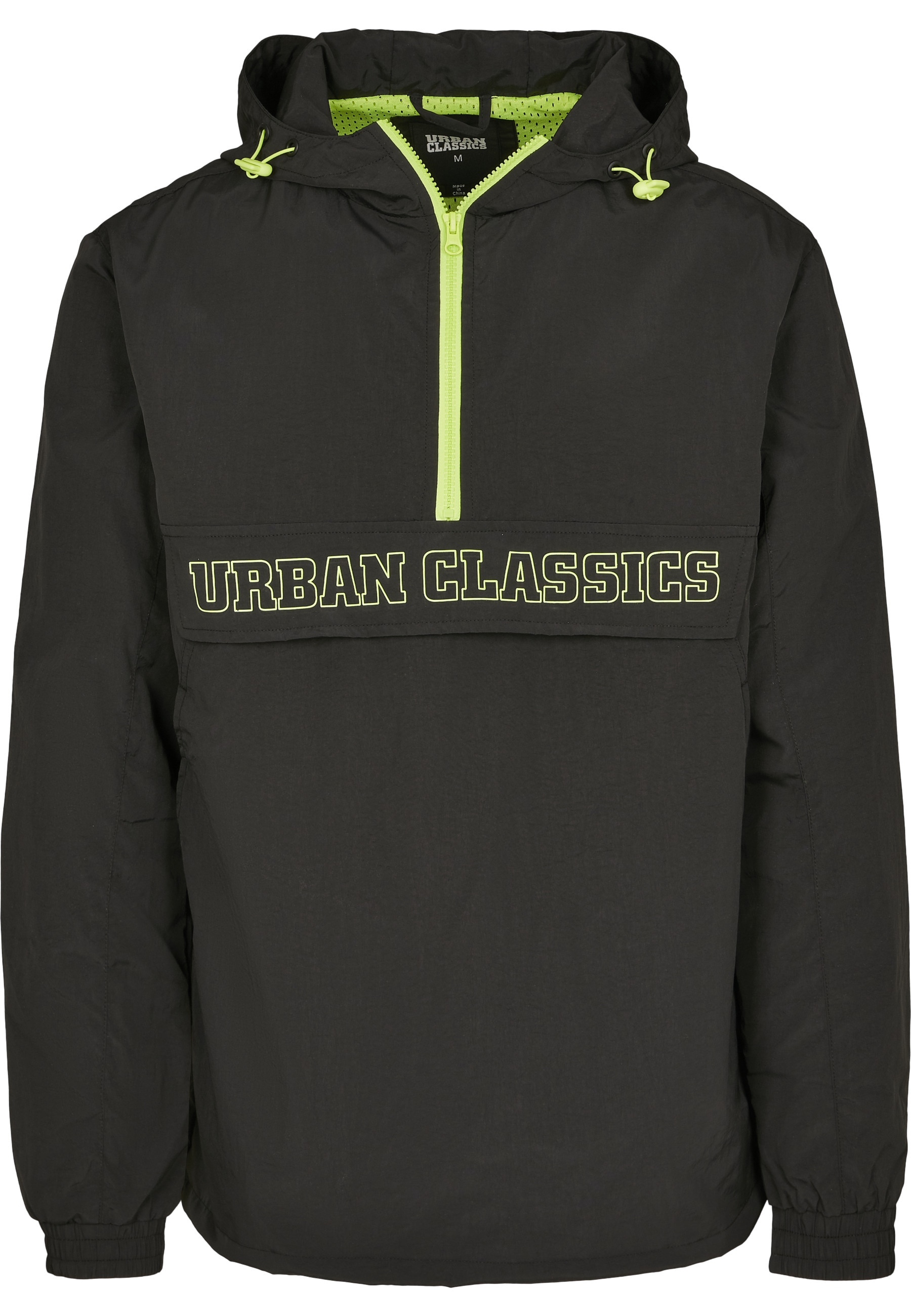 URBAN CLASSICS Funktionsmantel "Urban Classics Herren Contrast Pull Over Jacket"