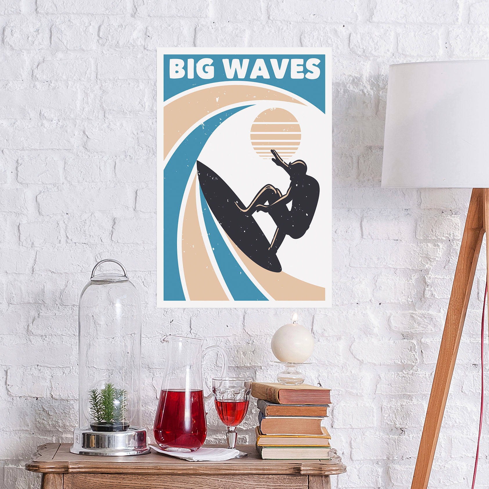 queence Metallbild "Big Waves", Strand-Strandbilder-Meer, (1 St.), Stahlsch günstig online kaufen