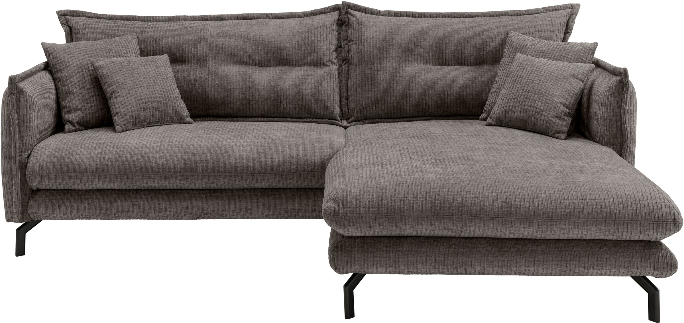 Home affaire Ecksofa "LAVA Breite 255 cm, modern und elegant, aktuelle Kiss günstig online kaufen