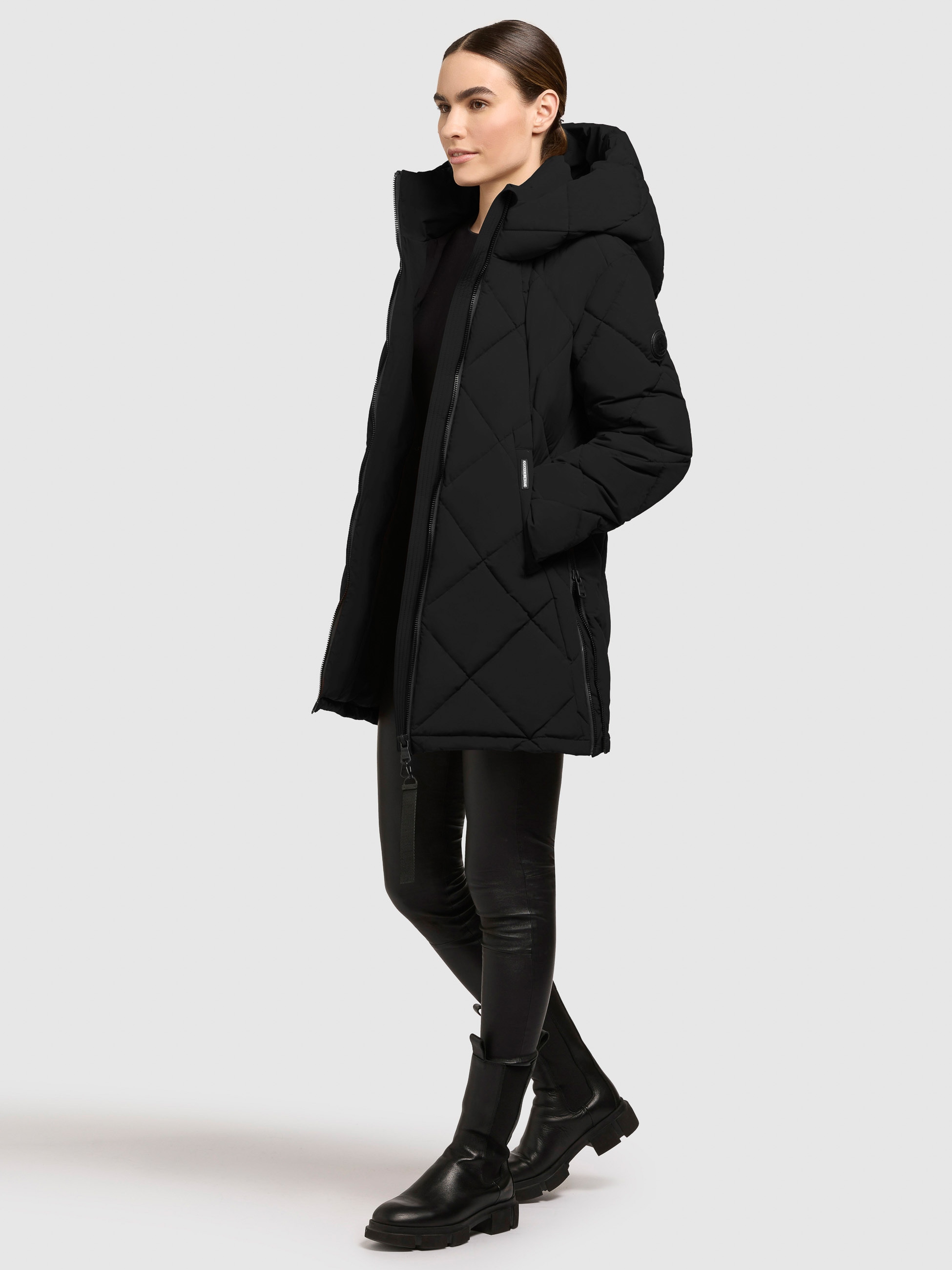 khujo Steppjacke »PEBB«, mit Kapuze