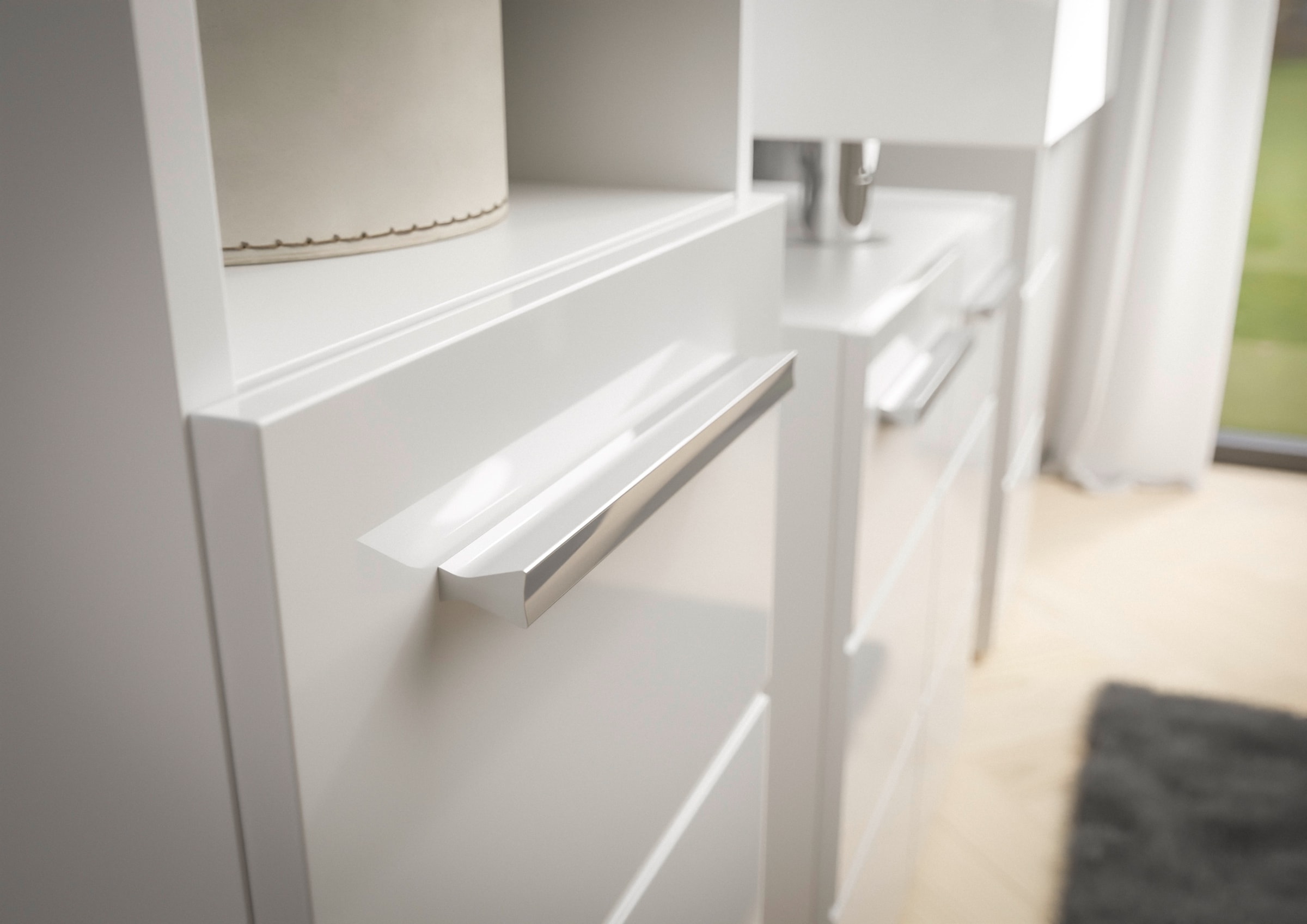 BASIC by Balculina Waschbeckenunterschrank »Mandi« 1 Stk. tlg. Breite 60cm, hochglanz Front