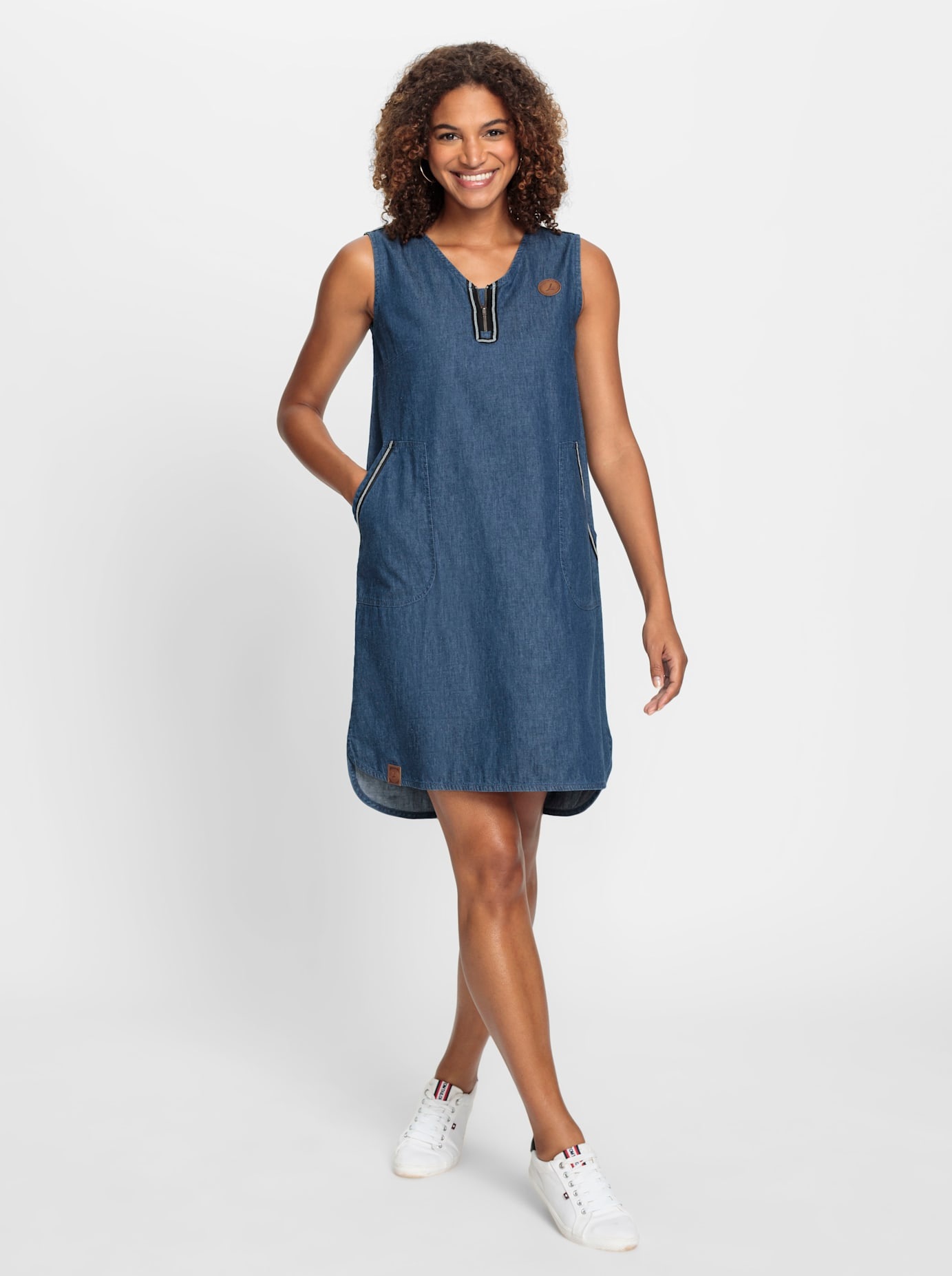 Casual Looks Jeanskleid "Jeans-Kleid" aufgesetzte Taschen günstig online kaufen