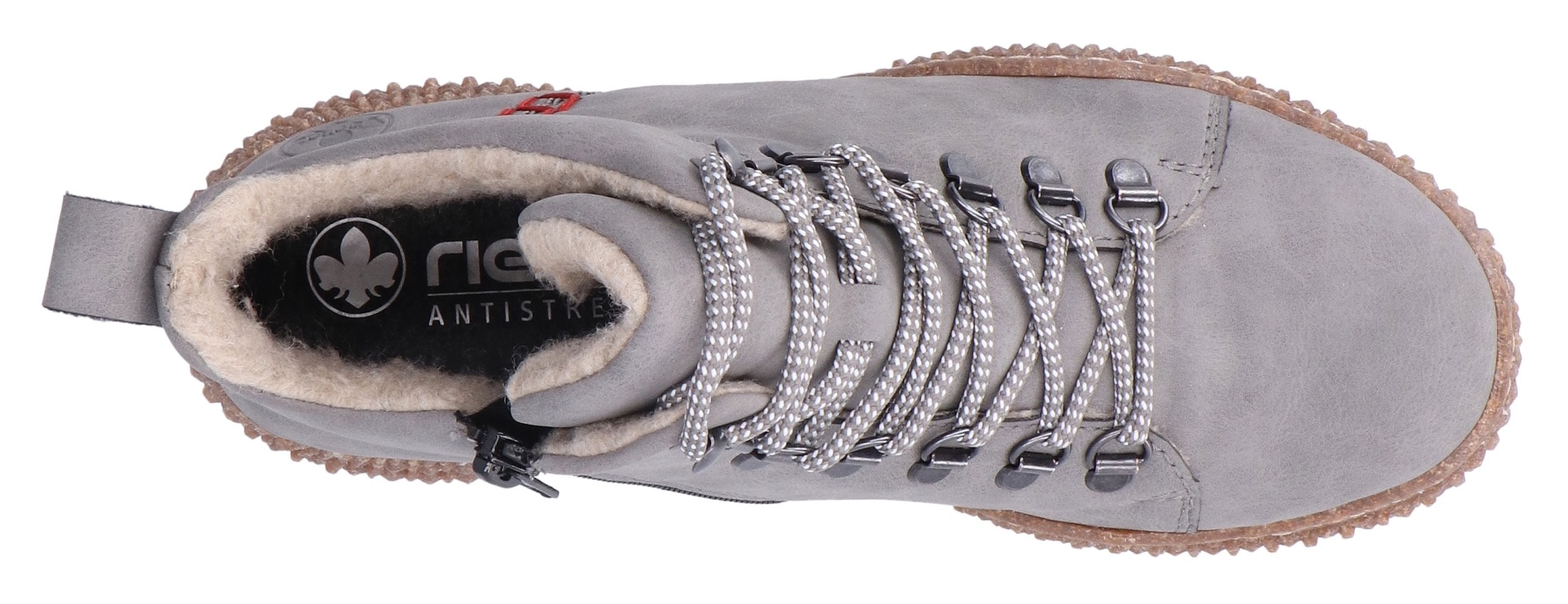 Rieker Winterboots, Schnürboots, Stiefelette, Profilsohle, mit Anziehlasche