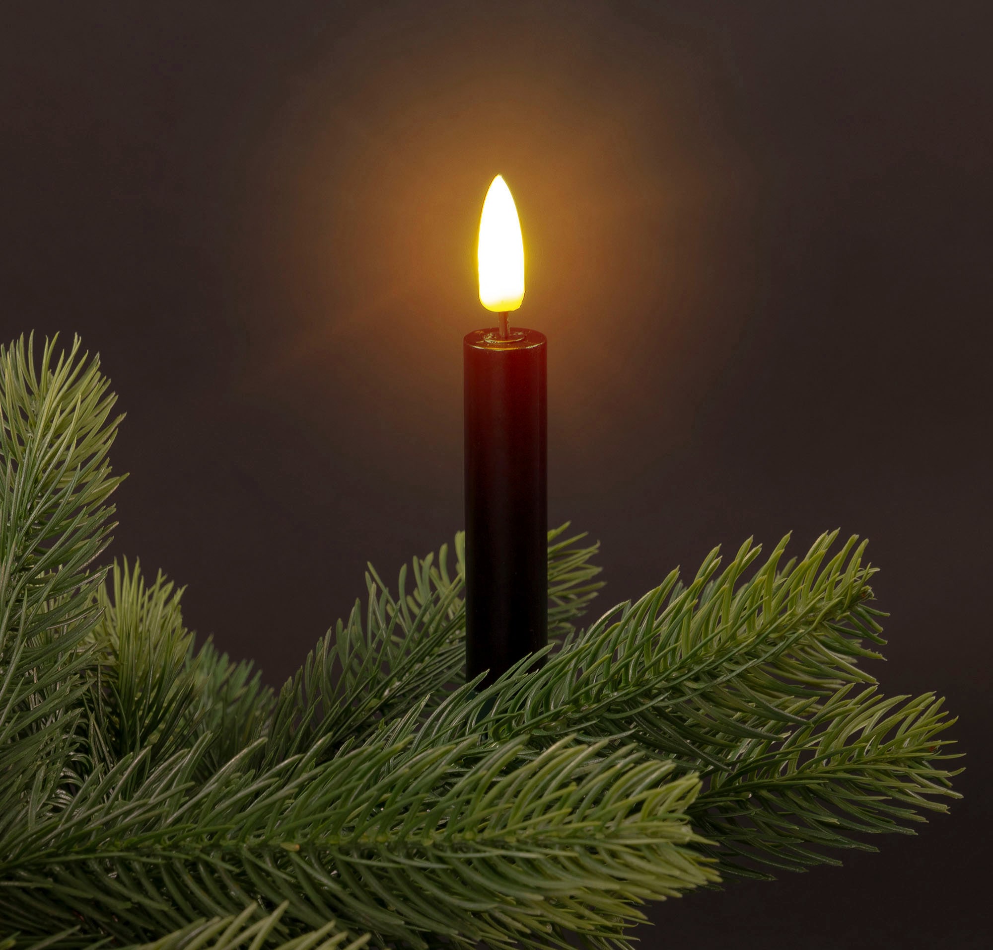 Dimm-/Flacker- | Höhe Timerfunktion St.-flammig, mit Kerzen ca. »Bjarne, Christbaumschmuck 25 mit Weihnachtsdeko, kabellos 25 LED-Christbaumkerzen andas cm«, kaufen und 11,5 BAUR 3D-Flamme,