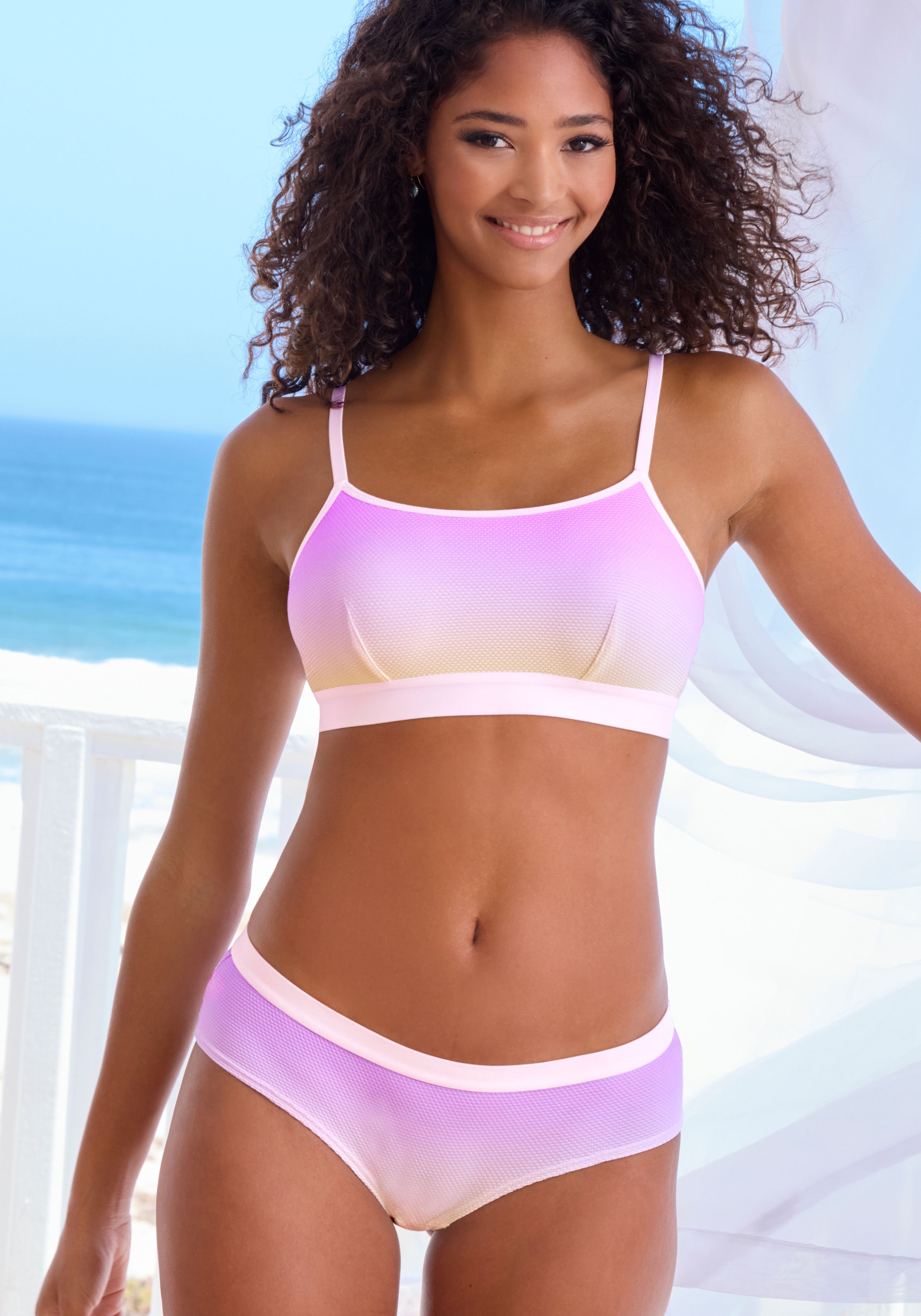 Vivance Panty im sportiven Look mit zartem Farbverlauf