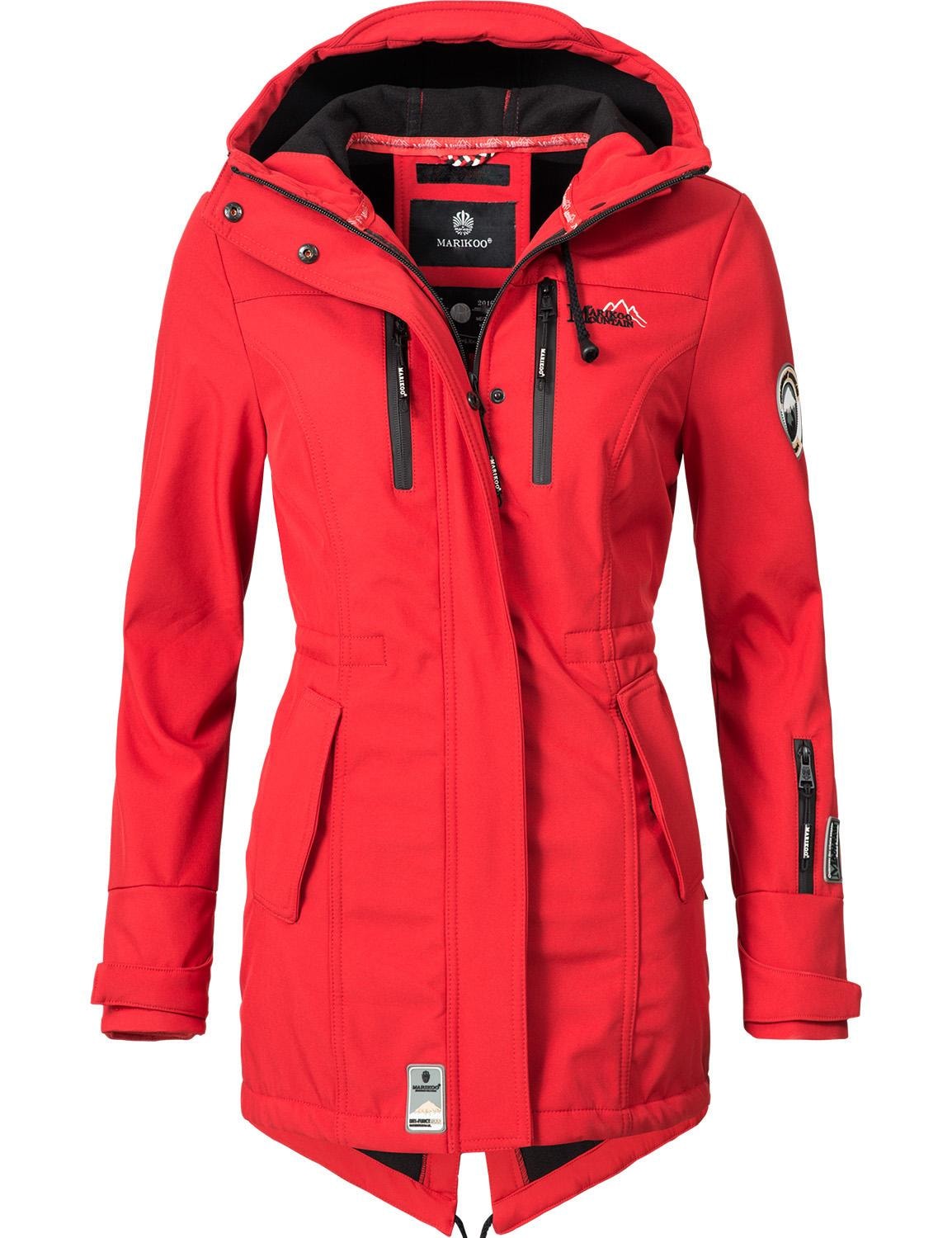 Marikoo Funktionsmantel »Zimtzicke«, sportlicher Softshell Parka mit Kapuze