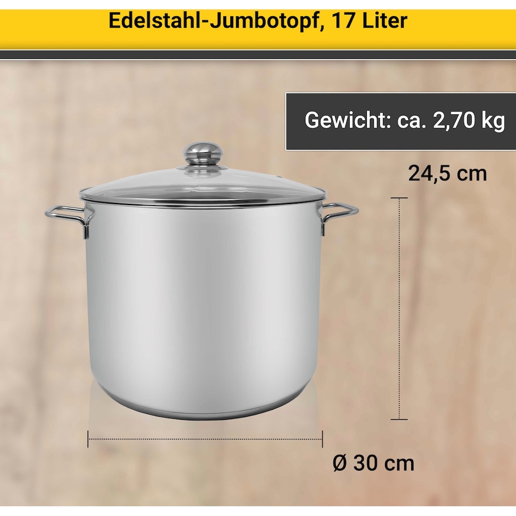 Krüger Kochtopf, Edelstahl, (1 tlg.)