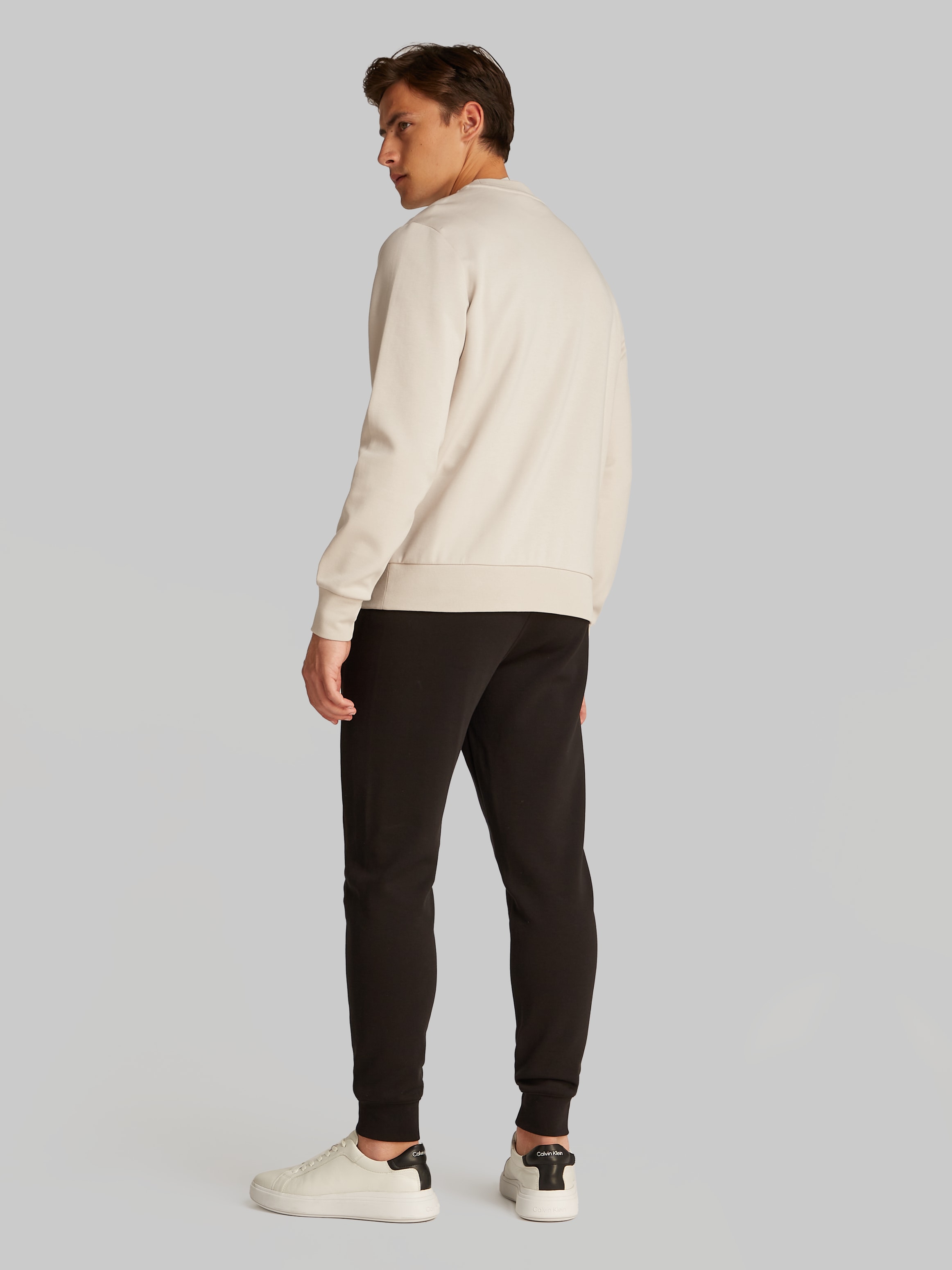 Calvin Klein Sweatshirt »MICRO LOGO REPREVE SWEATSHIRT«, mit halsnahmen Rundhalsausschnitt