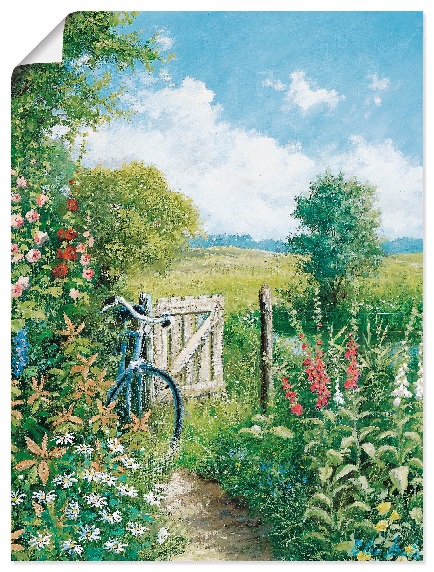 Artland Wandbild "Endloses Ziel", Garten, (1 St.), als Leinwandbild, Poster günstig online kaufen